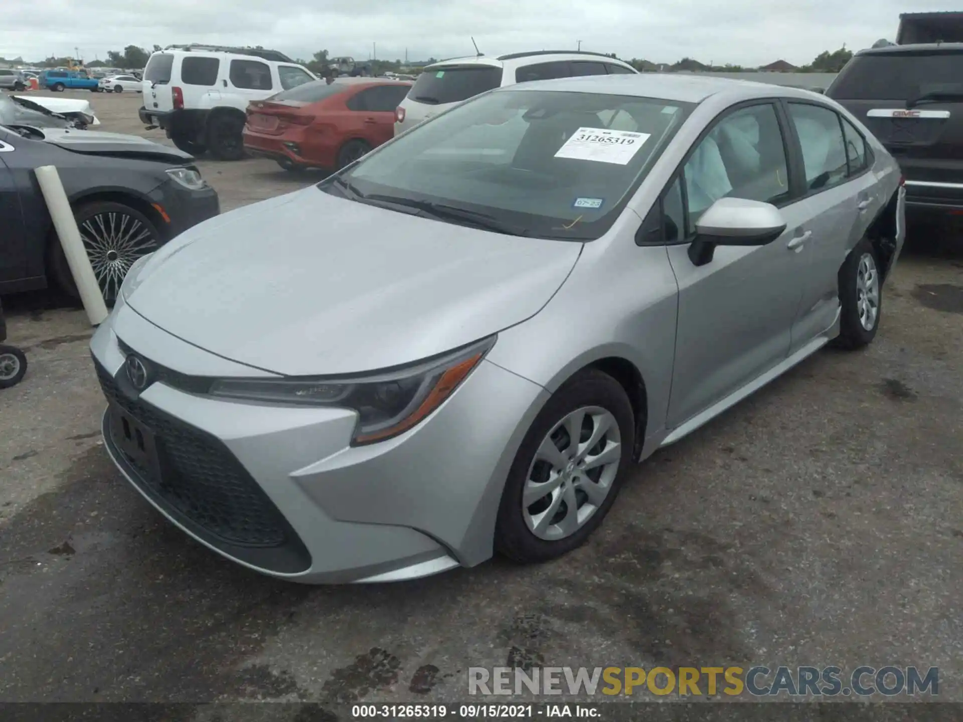 2 Photograph of a damaged car 5YFEPMAE1MP267503 TOYOTA COROLLA 2021