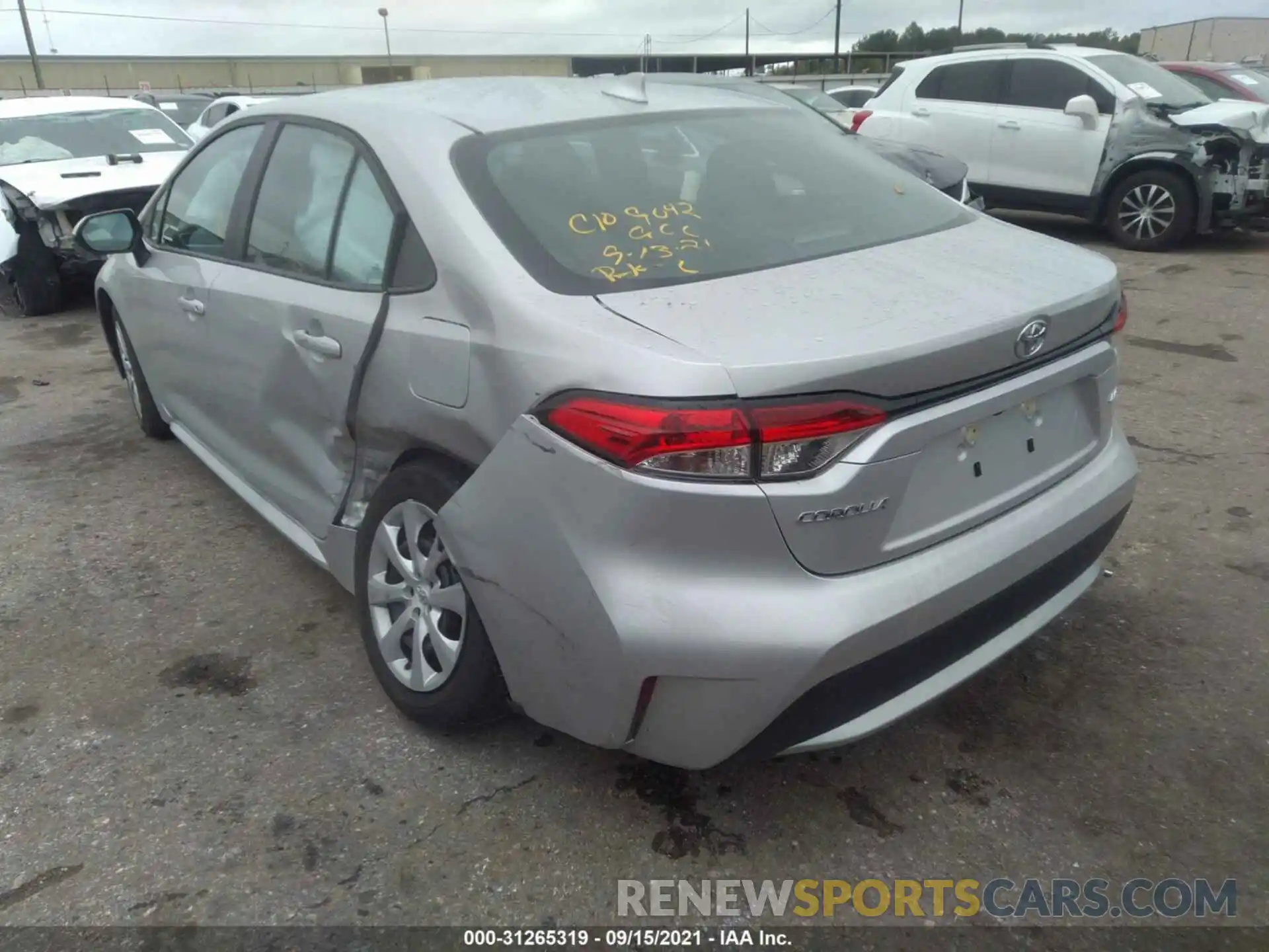 3 Photograph of a damaged car 5YFEPMAE1MP267503 TOYOTA COROLLA 2021