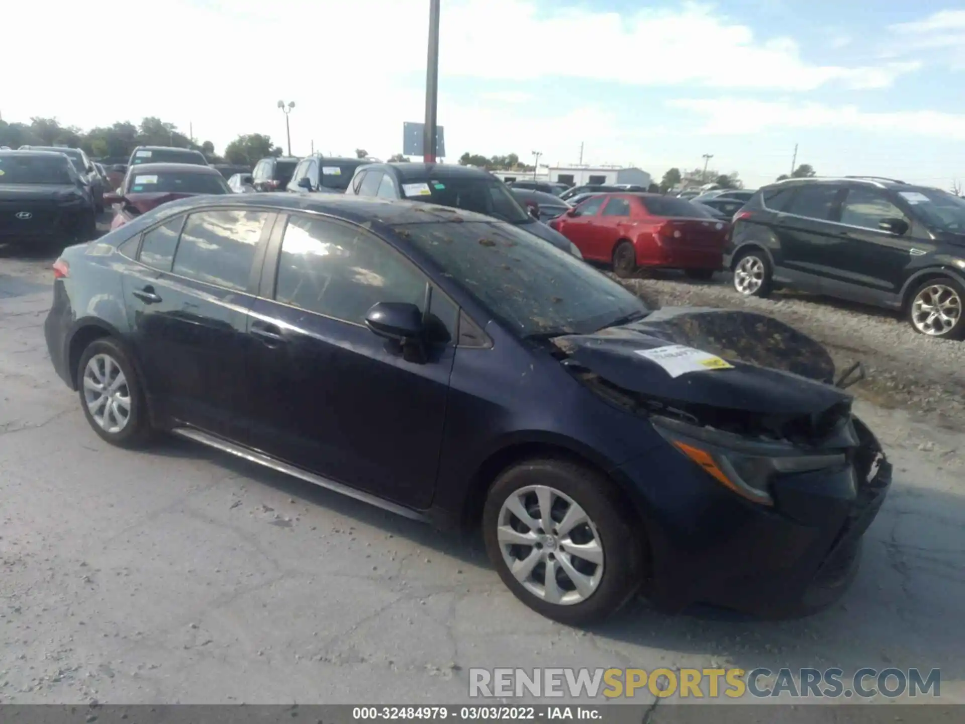 1 Photograph of a damaged car 5YFEPMAE1MP267789 TOYOTA COROLLA 2021