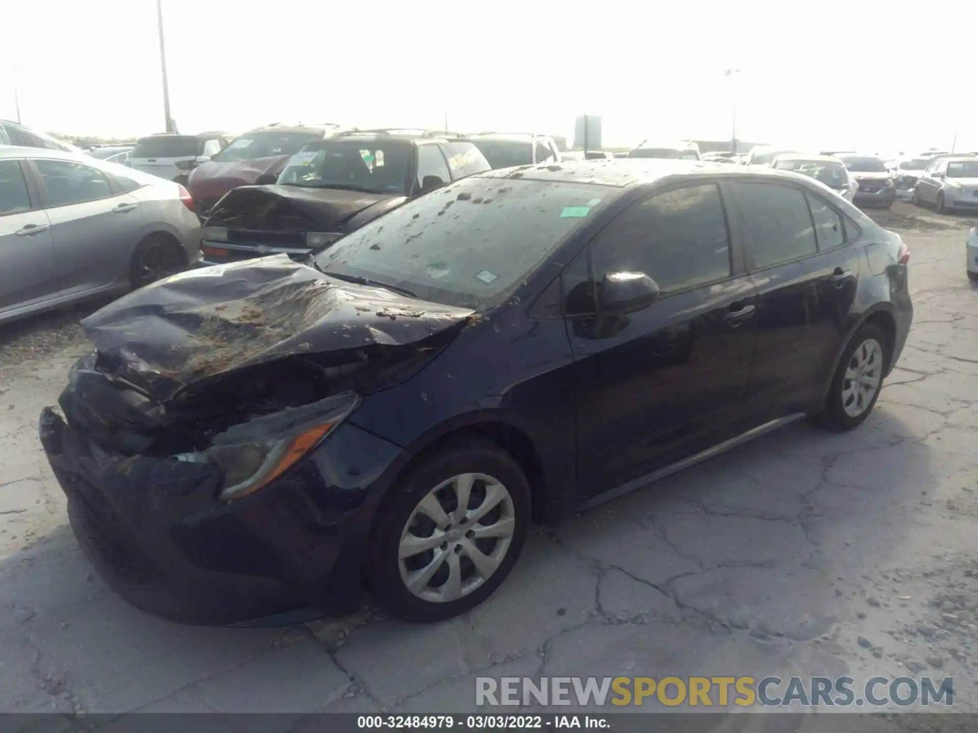 2 Photograph of a damaged car 5YFEPMAE1MP267789 TOYOTA COROLLA 2021