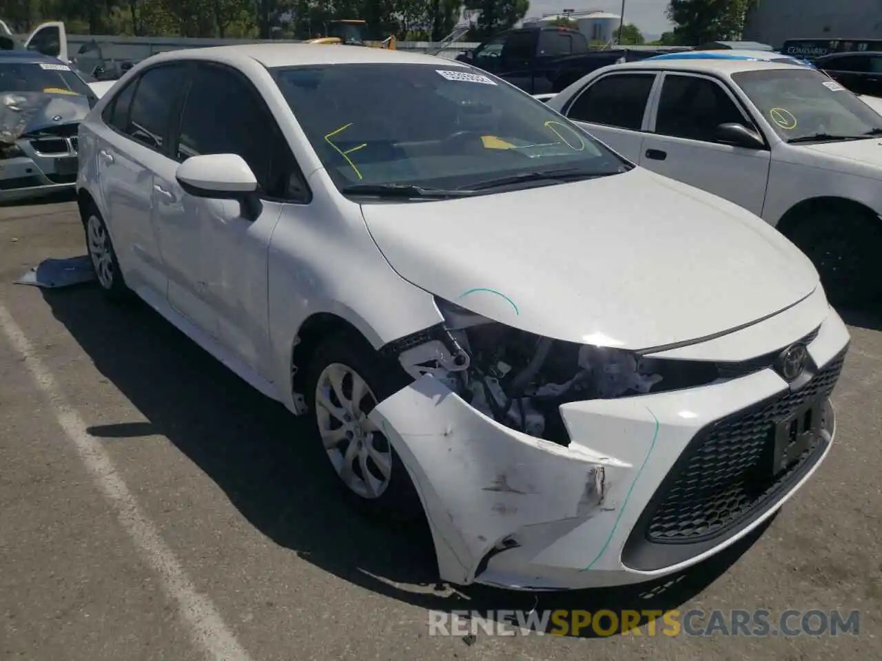 1 Photograph of a damaged car 5YFEPMAE1MP269882 TOYOTA COROLLA 2021