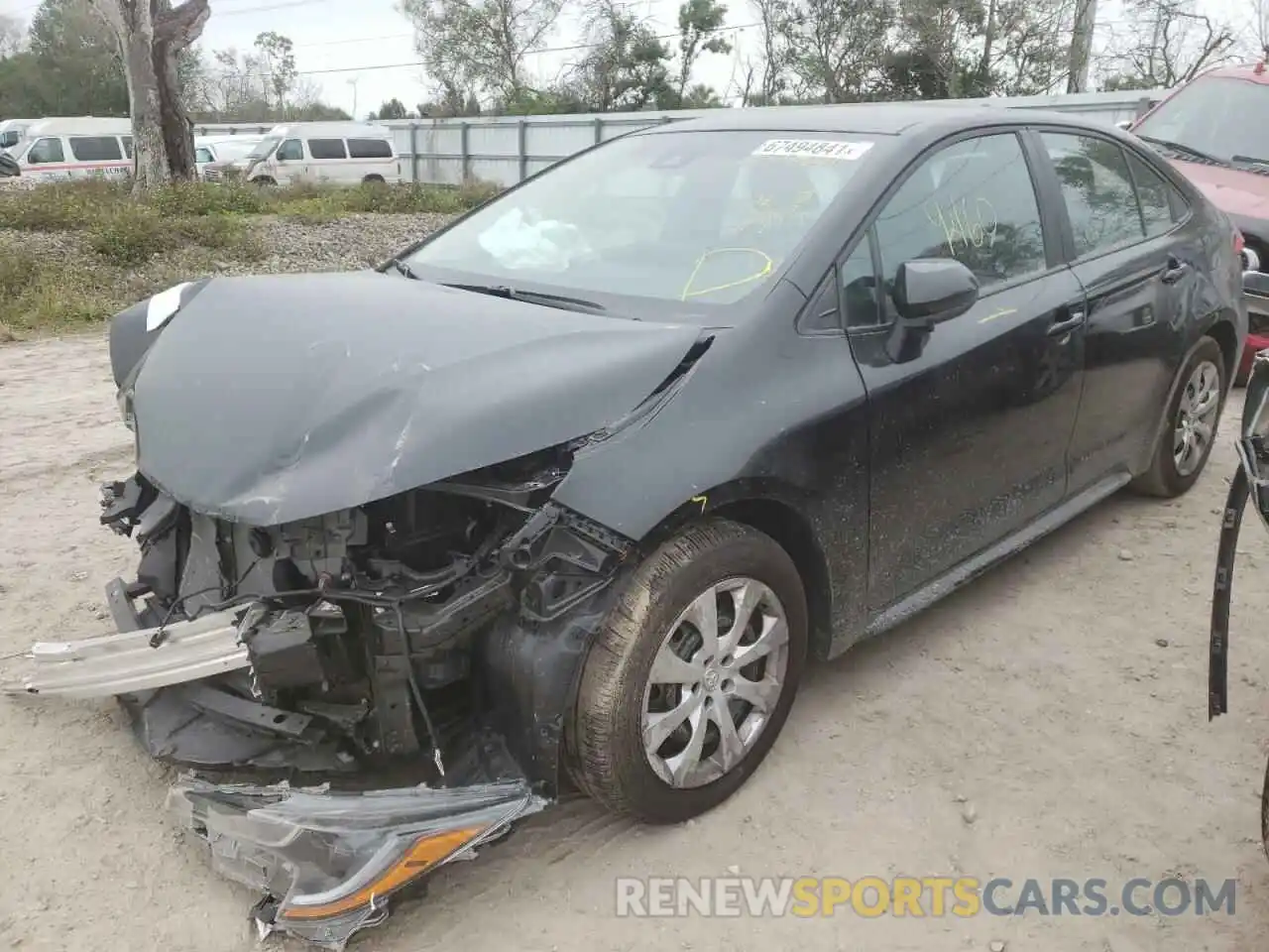 2 Photograph of a damaged car 5YFEPMAE1MP270384 TOYOTA COROLLA 2021