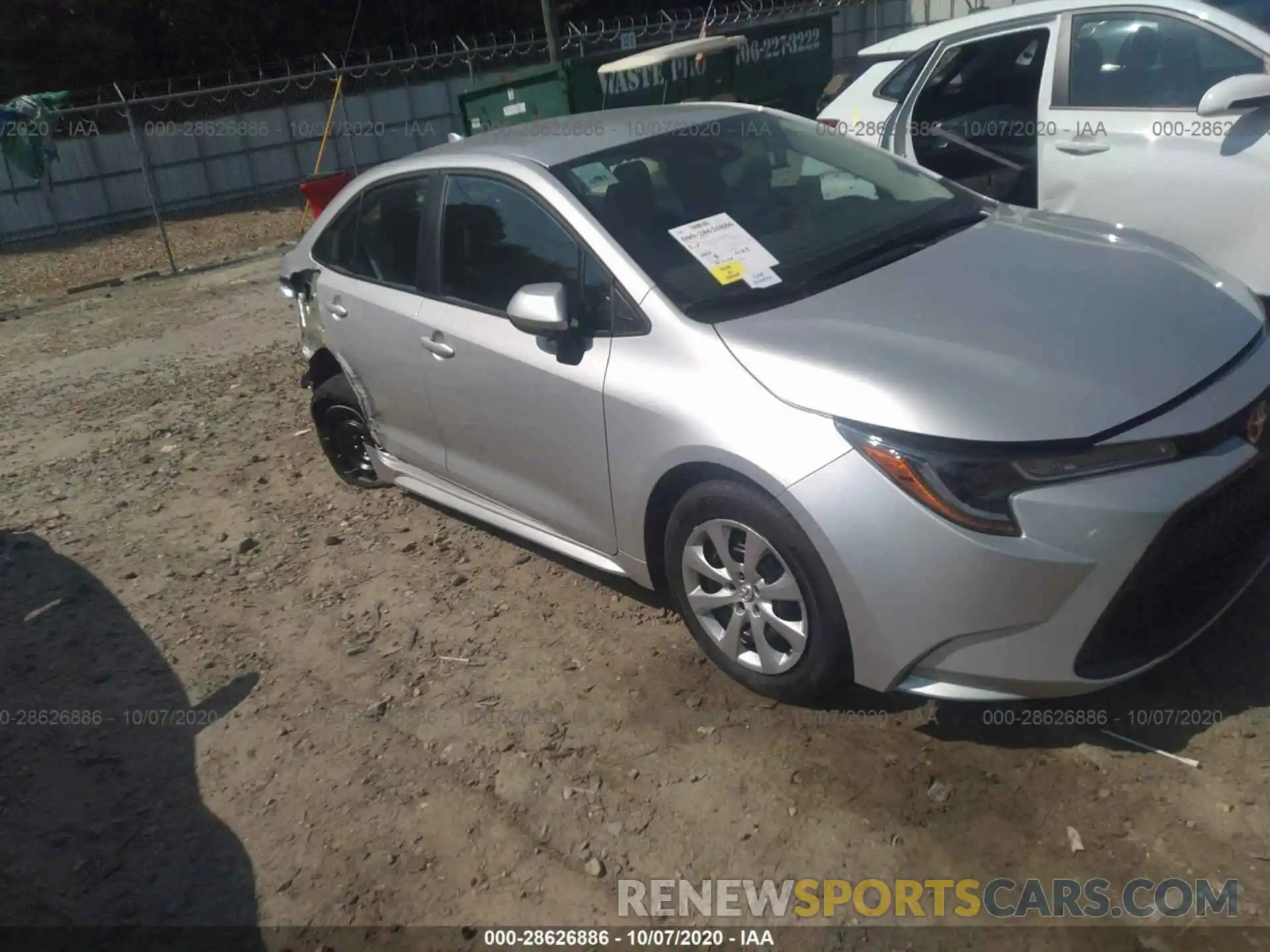 1 Photograph of a damaged car 5YFEPMAE2MP148486 TOYOTA COROLLA 2021