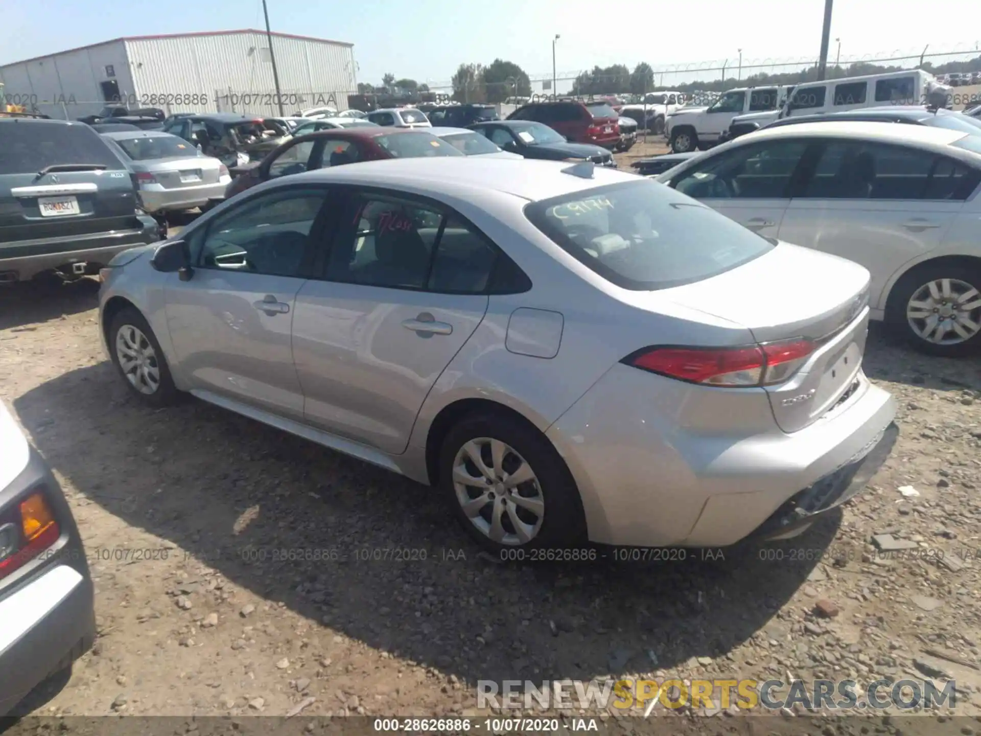 3 Photograph of a damaged car 5YFEPMAE2MP148486 TOYOTA COROLLA 2021