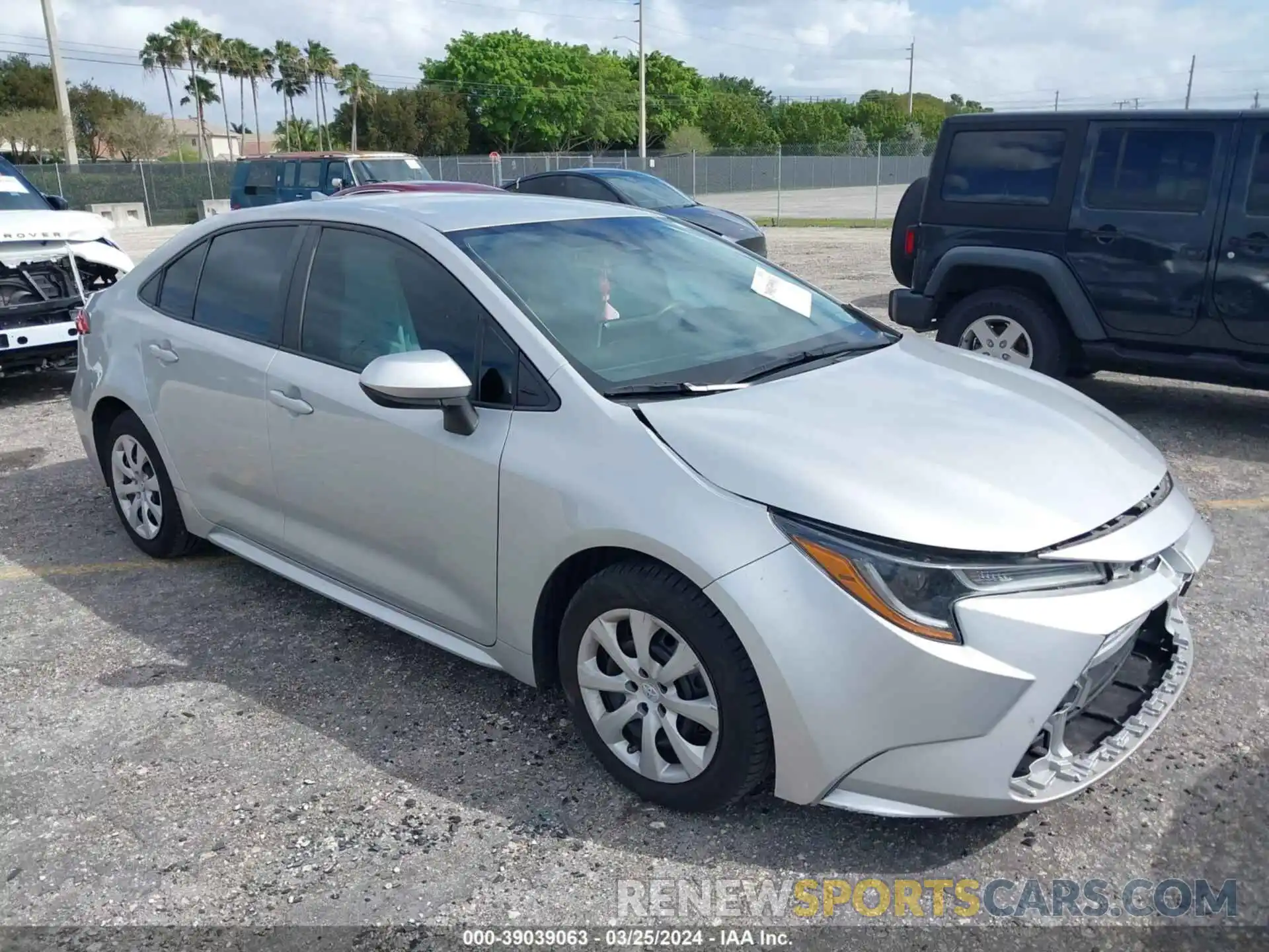 1 Photograph of a damaged car 5YFEPMAE2MP149797 TOYOTA COROLLA 2021