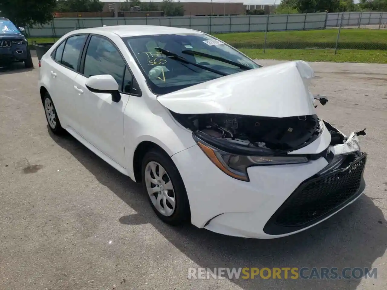 1 Photograph of a damaged car 5YFEPMAE2MP152179 TOYOTA COROLLA 2021