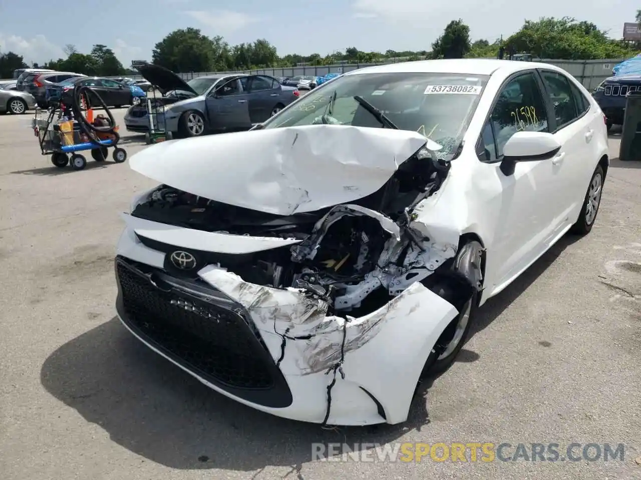 2 Photograph of a damaged car 5YFEPMAE2MP152179 TOYOTA COROLLA 2021