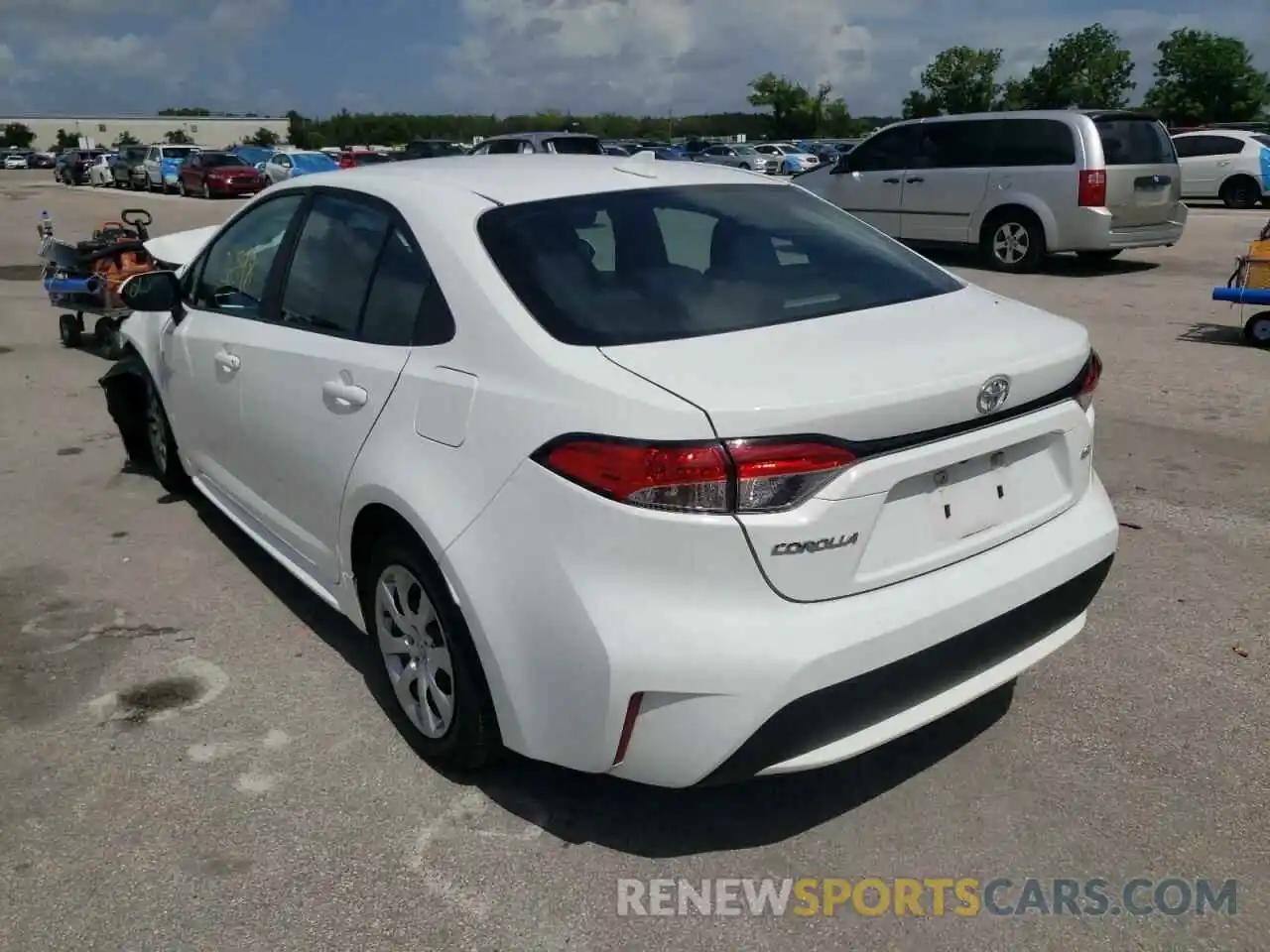 3 Photograph of a damaged car 5YFEPMAE2MP152179 TOYOTA COROLLA 2021