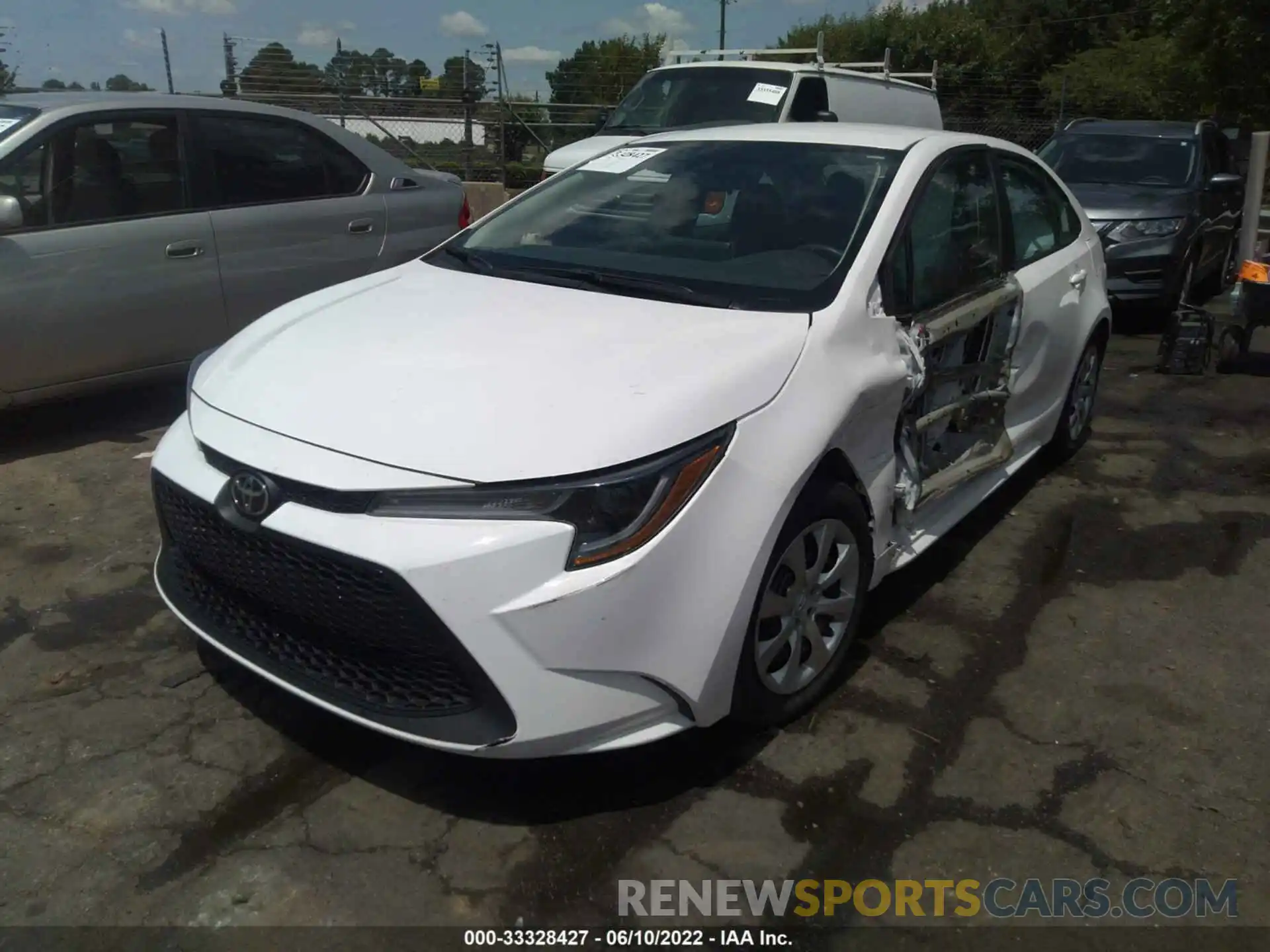 2 Photograph of a damaged car 5YFEPMAE2MP156393 TOYOTA COROLLA 2021