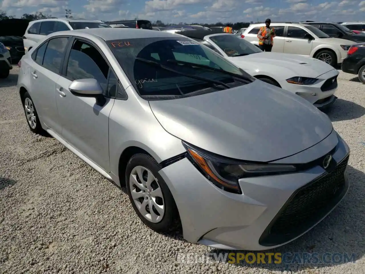 1 Photograph of a damaged car 5YFEPMAE2MP158371 TOYOTA COROLLA 2021