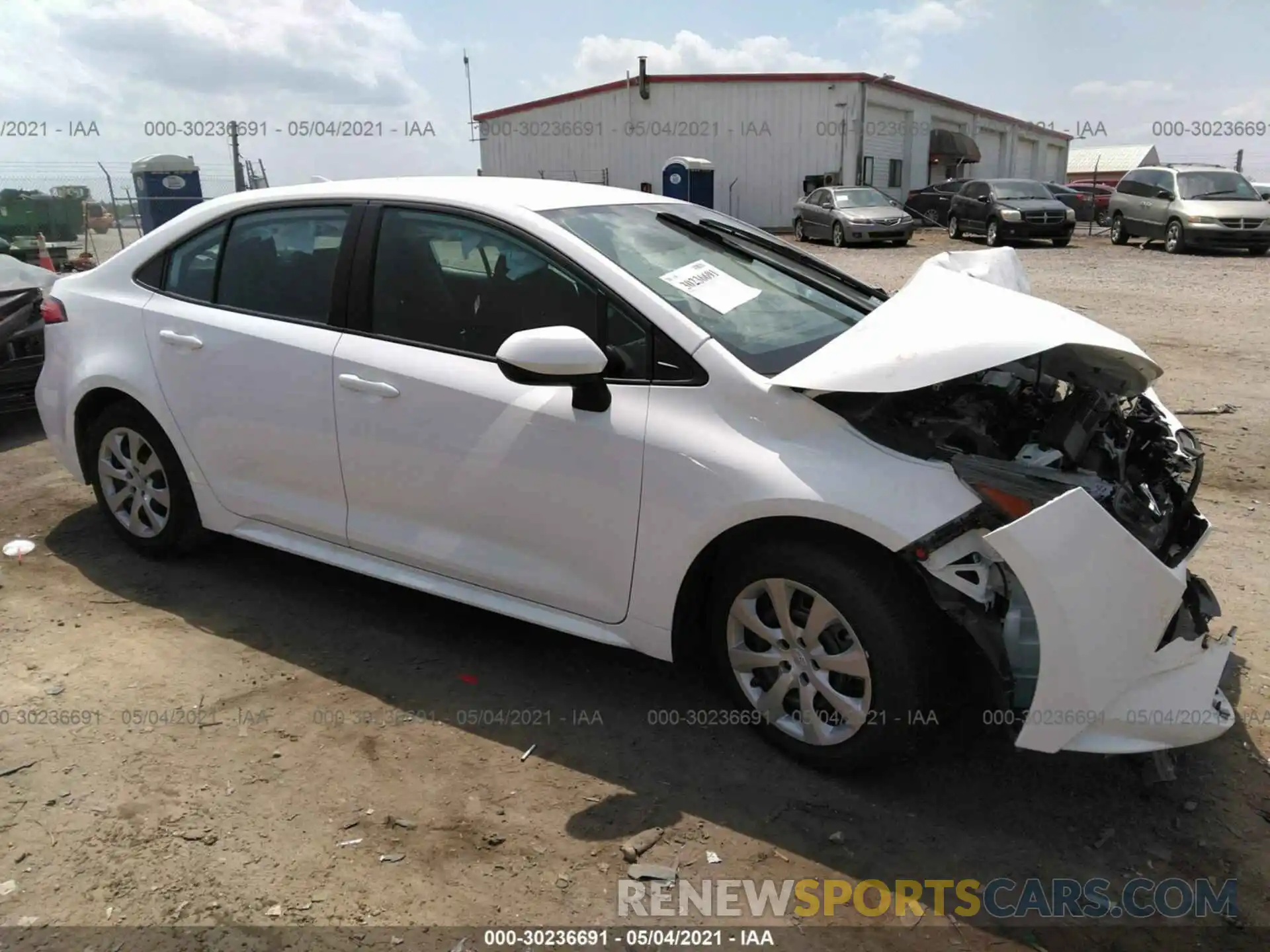 1 Photograph of a damaged car 5YFEPMAE2MP158452 TOYOTA COROLLA 2021