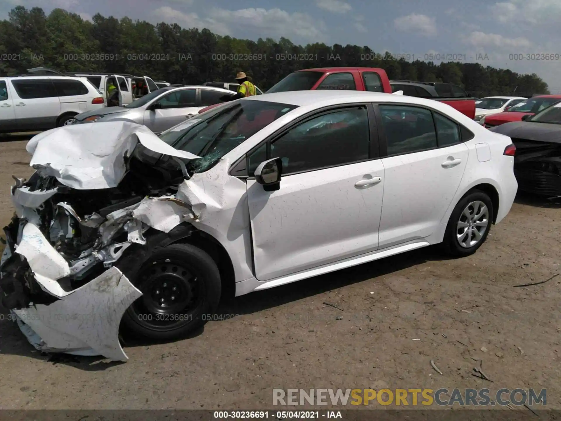 2 Photograph of a damaged car 5YFEPMAE2MP158452 TOYOTA COROLLA 2021