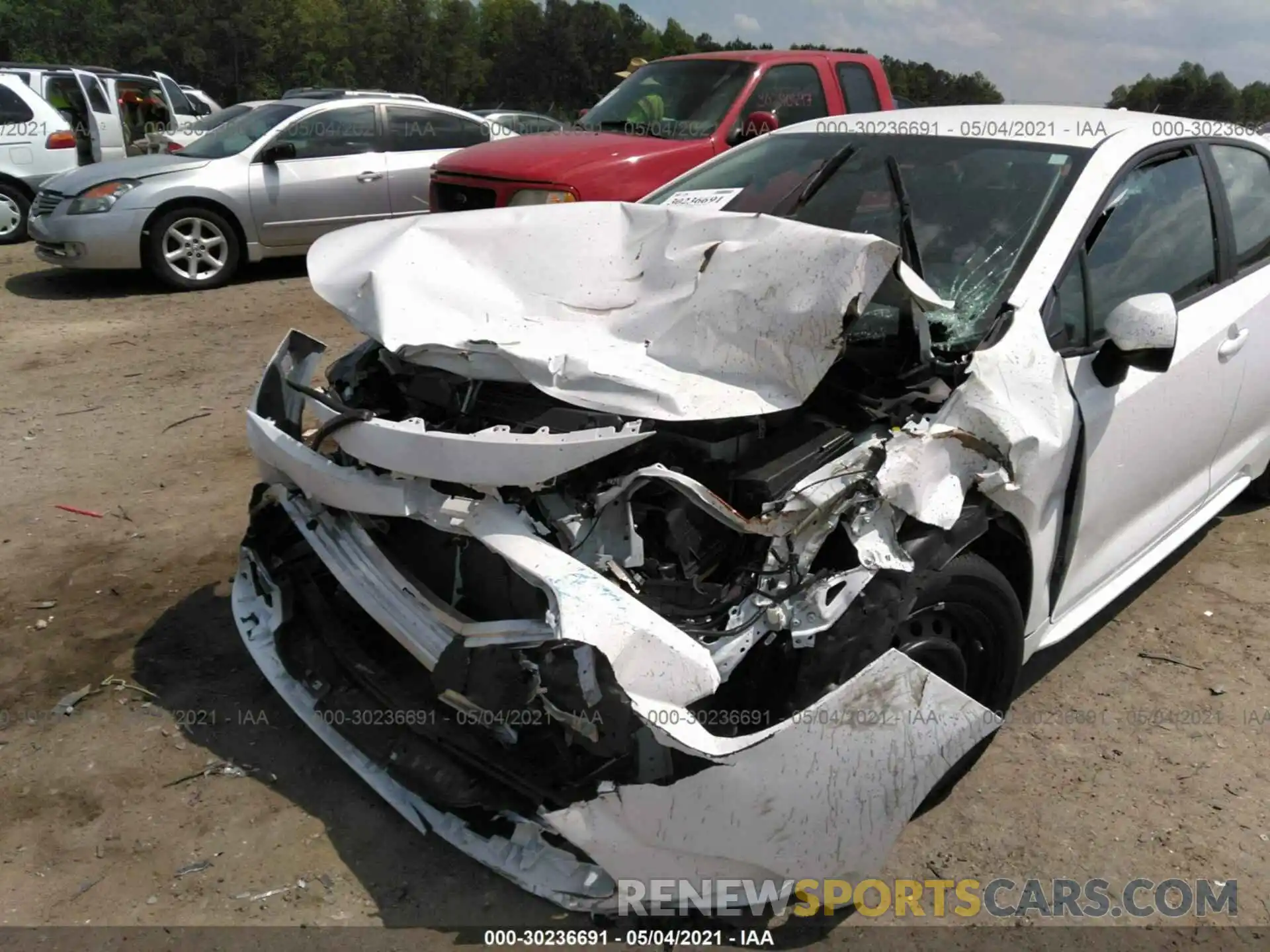 6 Photograph of a damaged car 5YFEPMAE2MP158452 TOYOTA COROLLA 2021