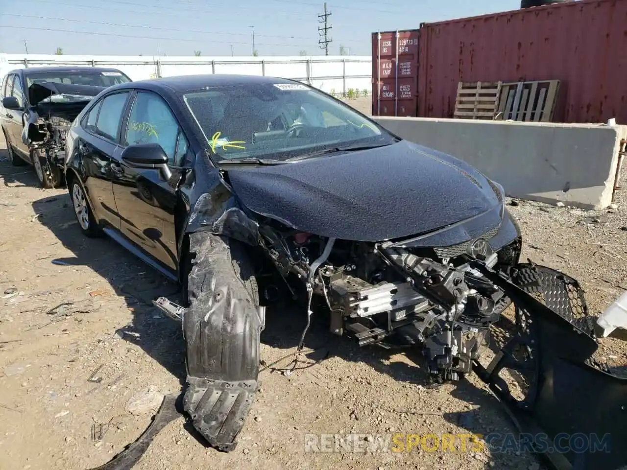 1 Photograph of a damaged car 5YFEPMAE2MP159102 TOYOTA COROLLA 2021