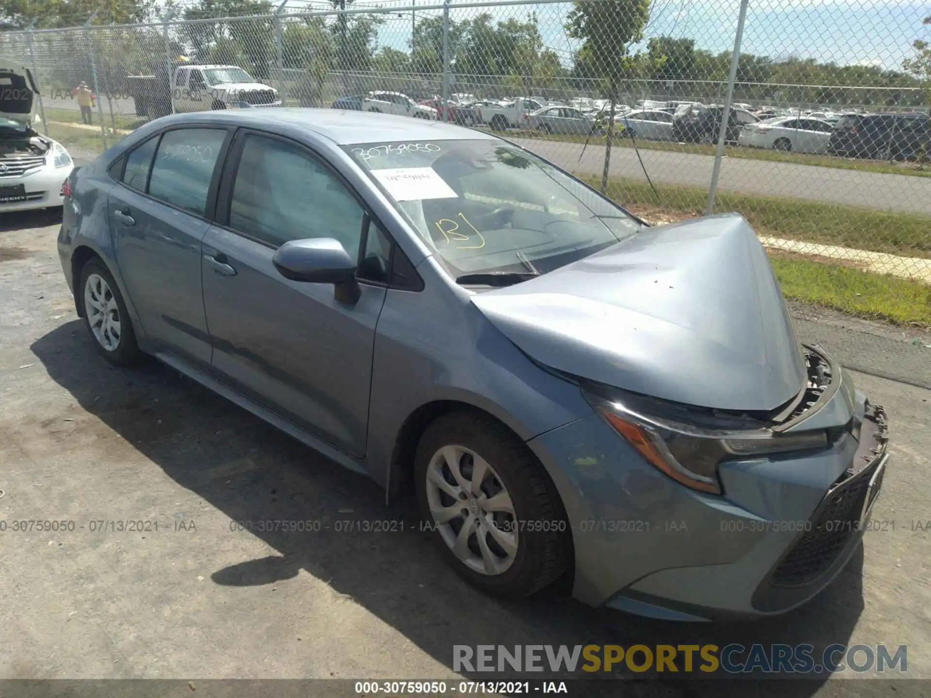 1 Photograph of a damaged car 5YFEPMAE2MP159696 TOYOTA COROLLA 2021