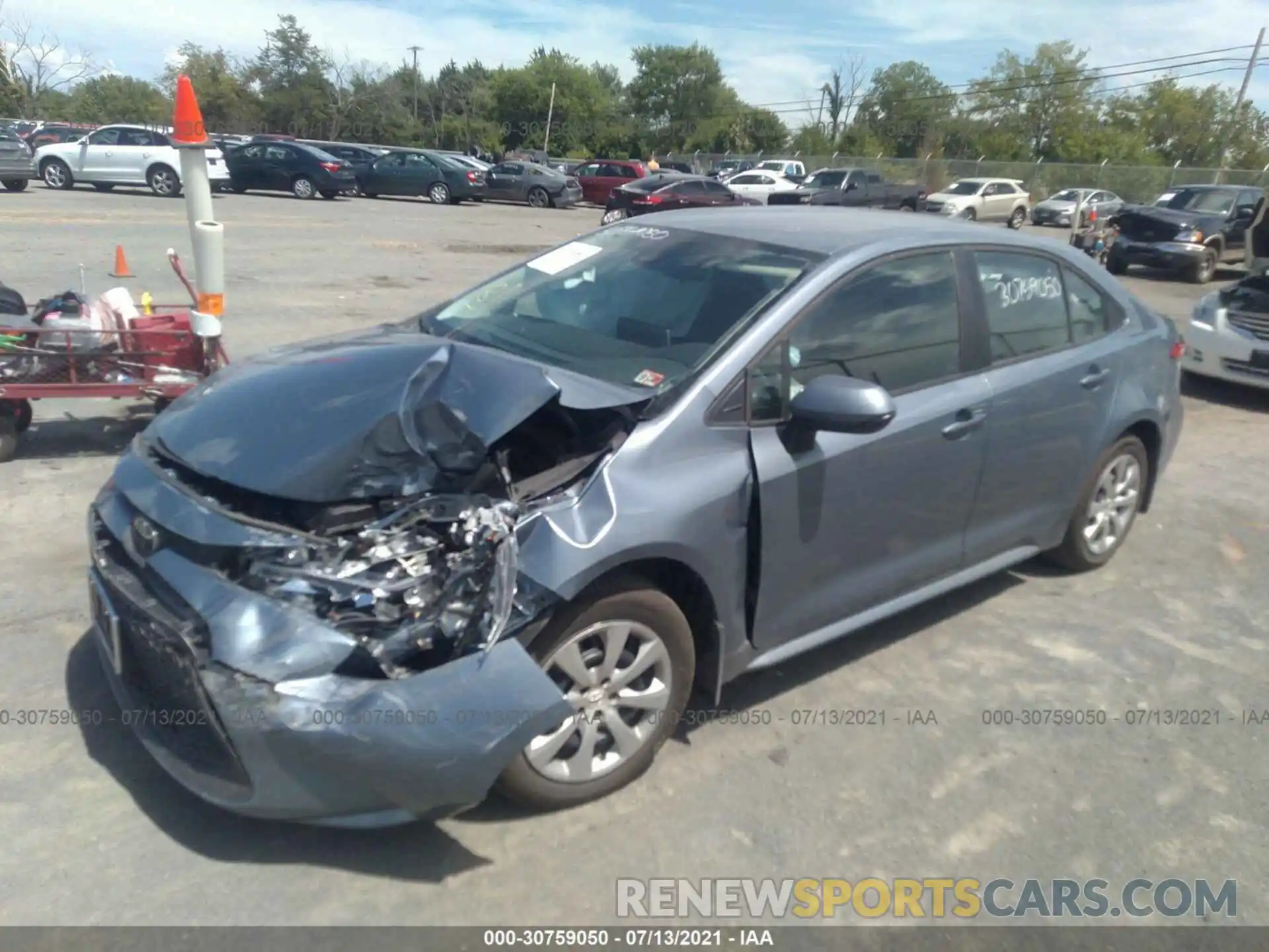 2 Photograph of a damaged car 5YFEPMAE2MP159696 TOYOTA COROLLA 2021