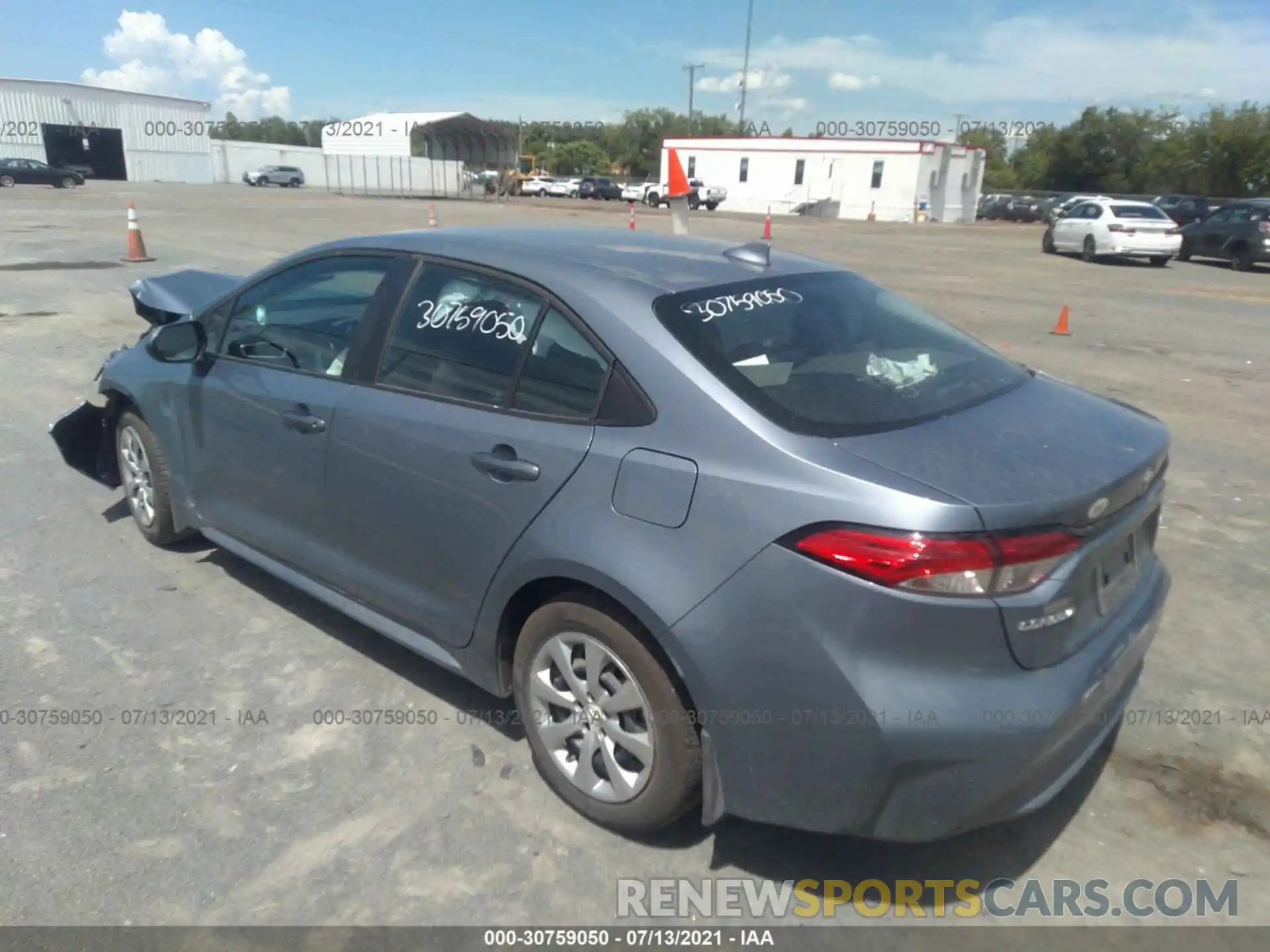 3 Photograph of a damaged car 5YFEPMAE2MP159696 TOYOTA COROLLA 2021