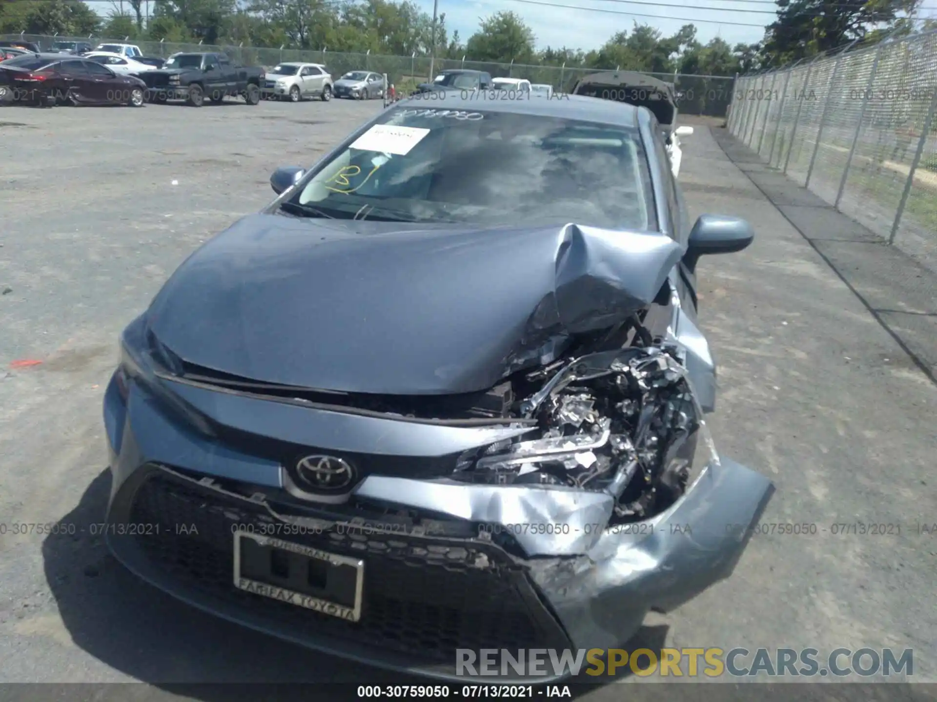 6 Photograph of a damaged car 5YFEPMAE2MP159696 TOYOTA COROLLA 2021