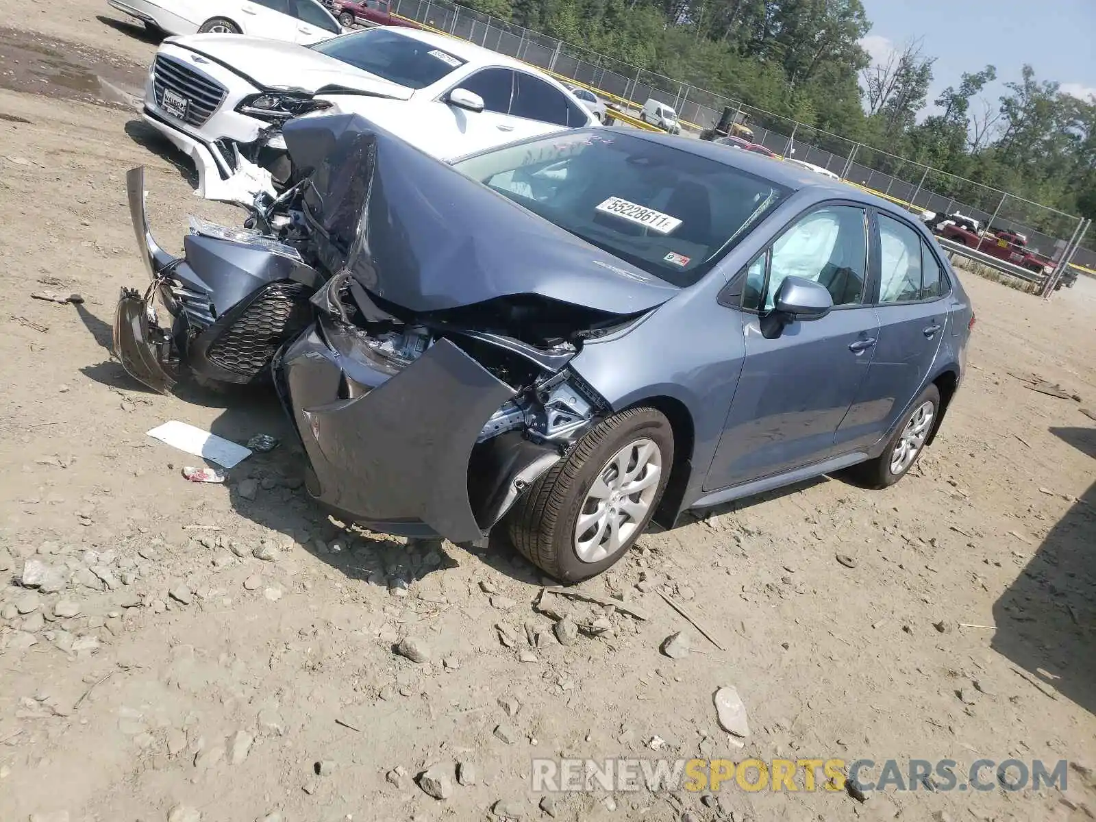 2 Photograph of a damaged car 5YFEPMAE2MP159701 TOYOTA COROLLA 2021