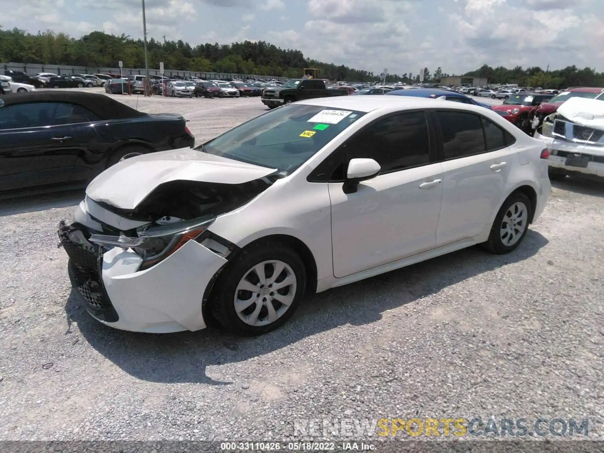 2 Photograph of a damaged car 5YFEPMAE2MP160685 TOYOTA COROLLA 2021