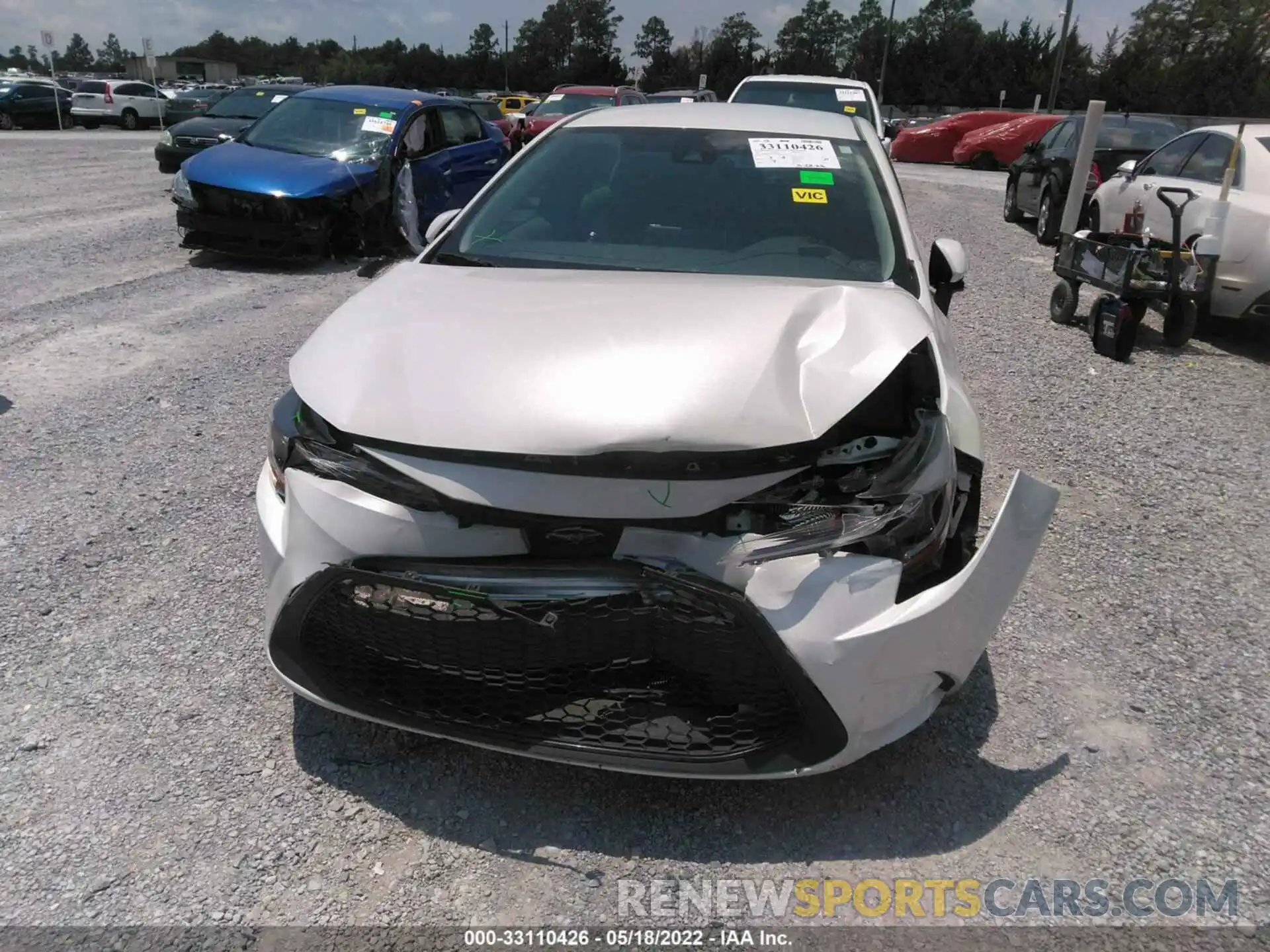 6 Photograph of a damaged car 5YFEPMAE2MP160685 TOYOTA COROLLA 2021