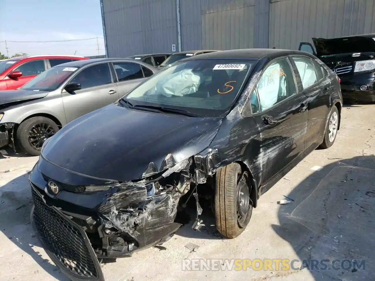 2 Photograph of a damaged car 5YFEPMAE2MP161674 TOYOTA COROLLA 2021