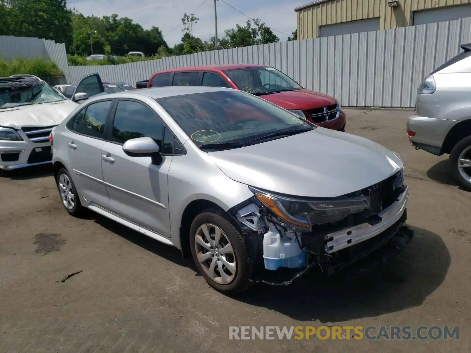 1 Photograph of a damaged car 5YFEPMAE2MP163408 TOYOTA COROLLA 2021