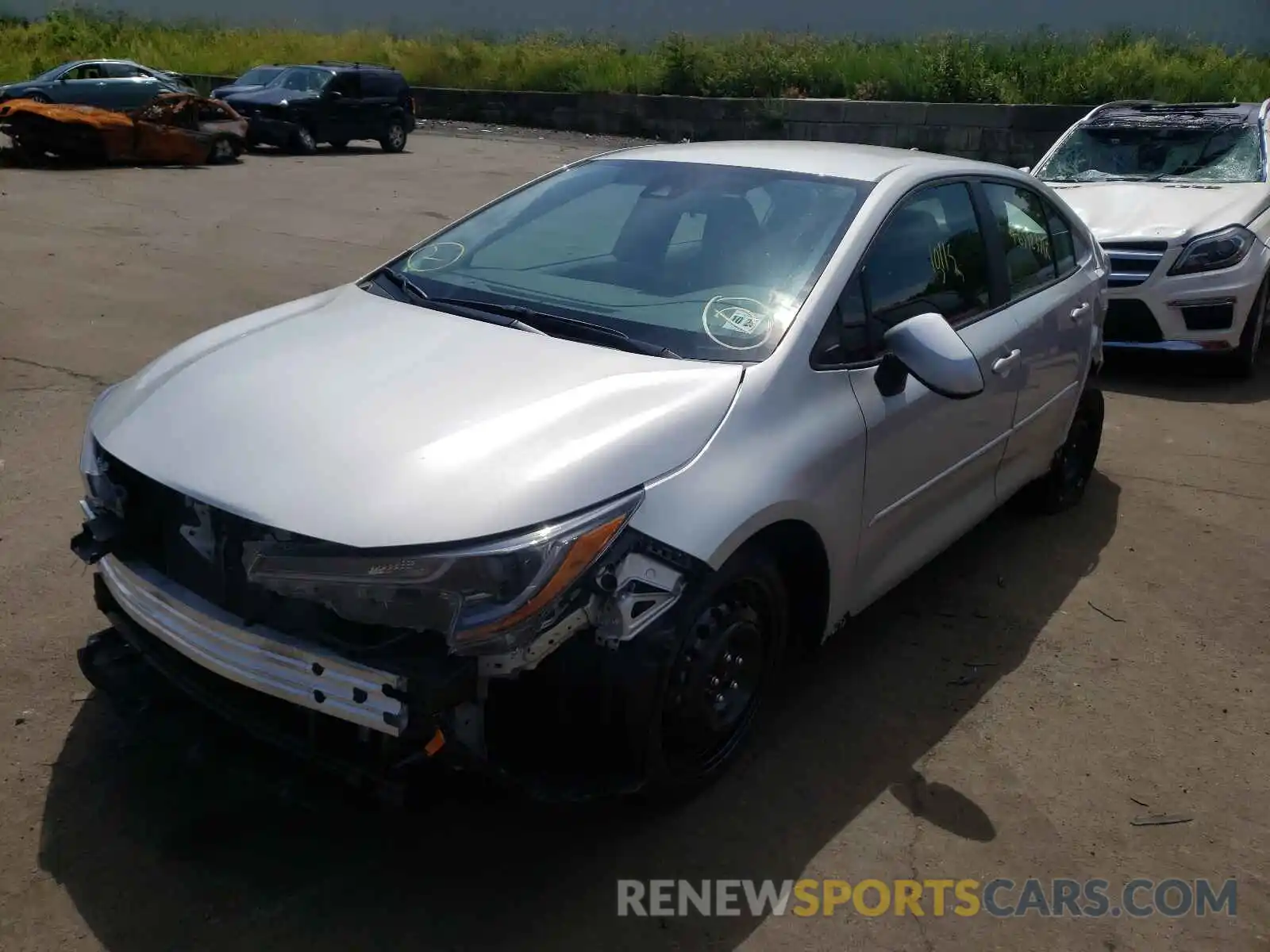 2 Photograph of a damaged car 5YFEPMAE2MP163408 TOYOTA COROLLA 2021