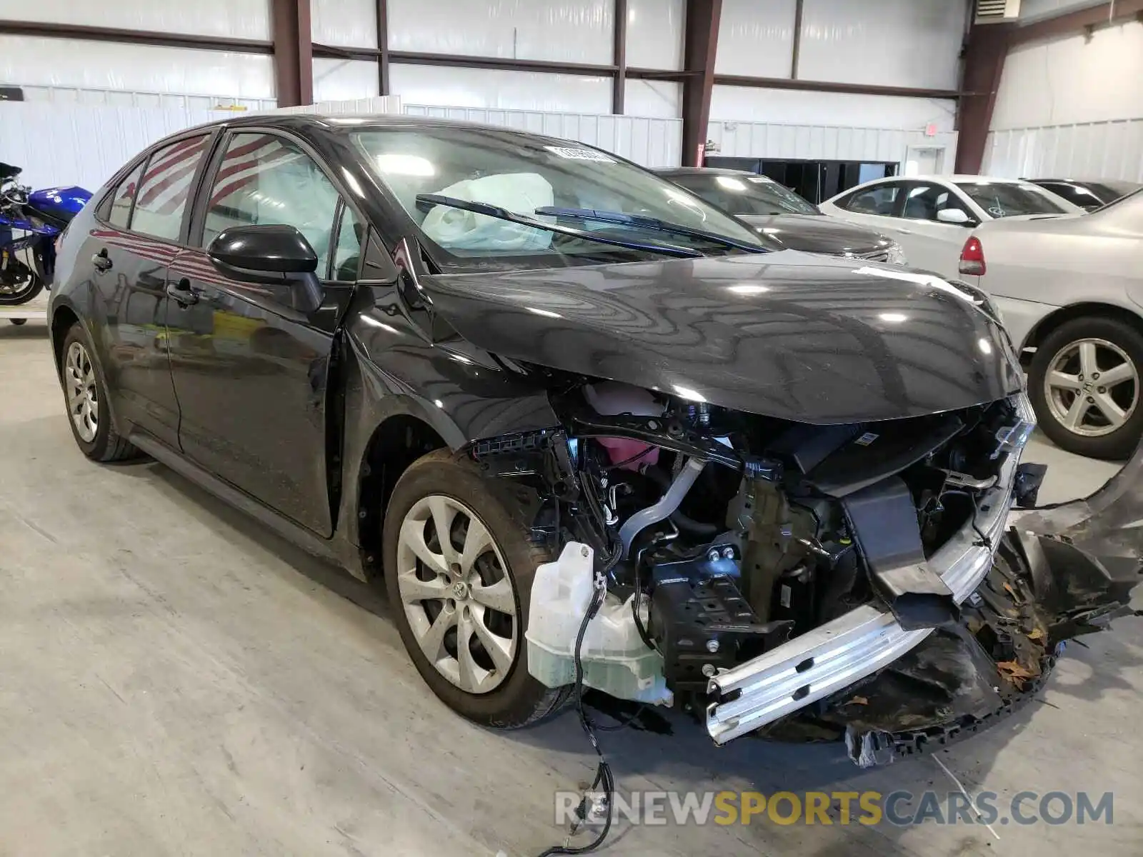 1 Photograph of a damaged car 5YFEPMAE2MP163487 TOYOTA COROLLA 2021