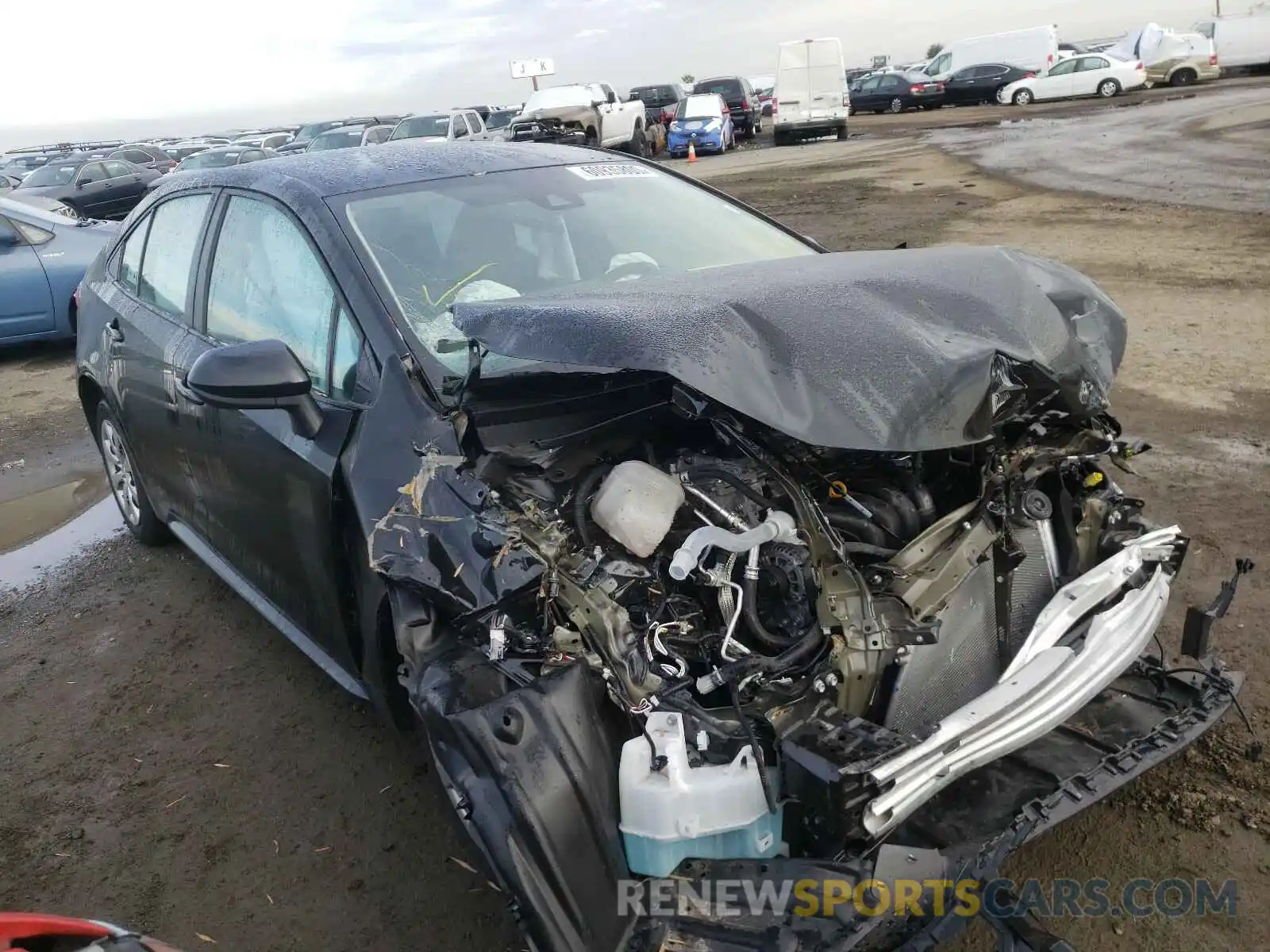 1 Photograph of a damaged car 5YFEPMAE2MP166969 TOYOTA COROLLA 2021