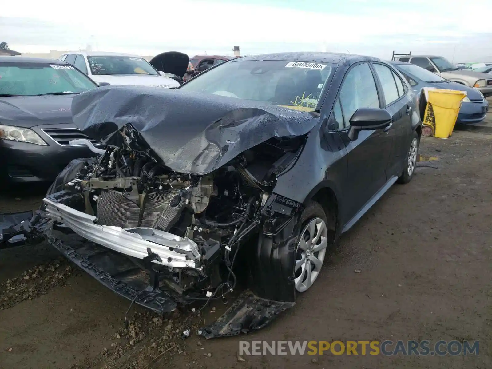 2 Photograph of a damaged car 5YFEPMAE2MP166969 TOYOTA COROLLA 2021