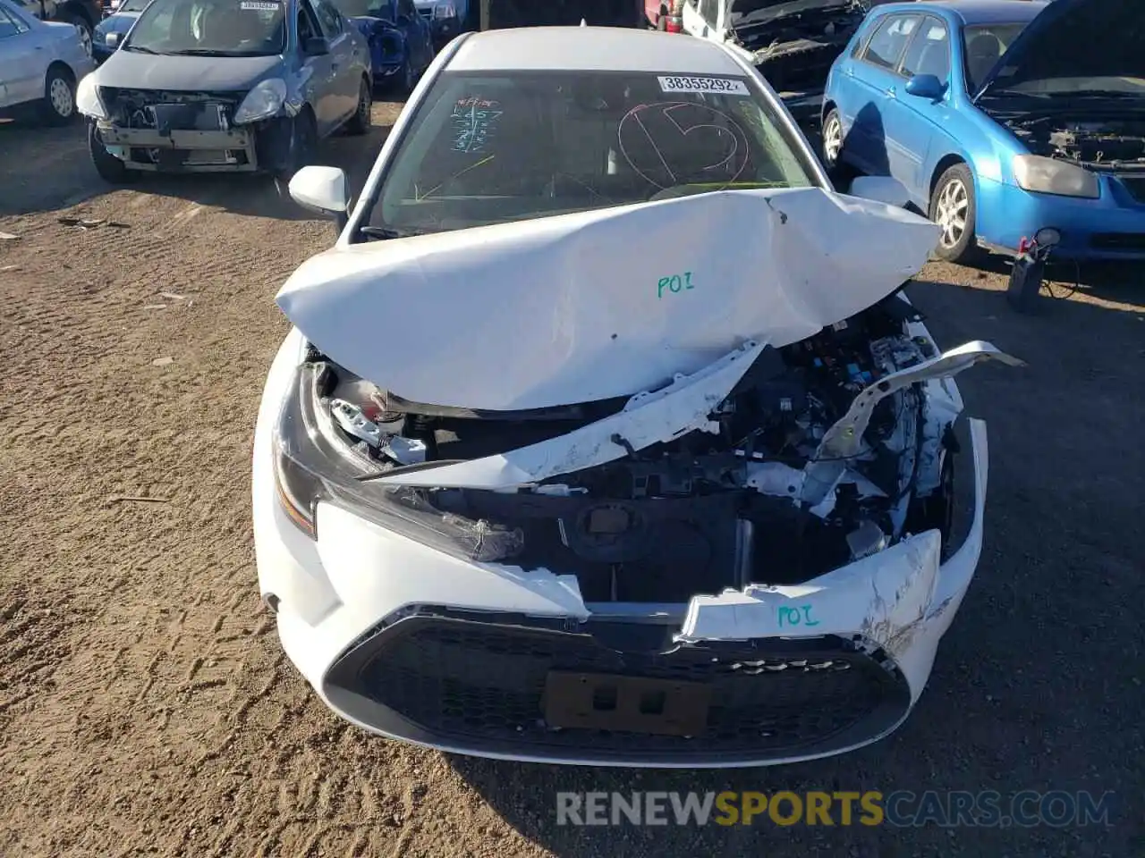 9 Photograph of a damaged car 5YFEPMAE2MP167202 TOYOTA COROLLA 2021