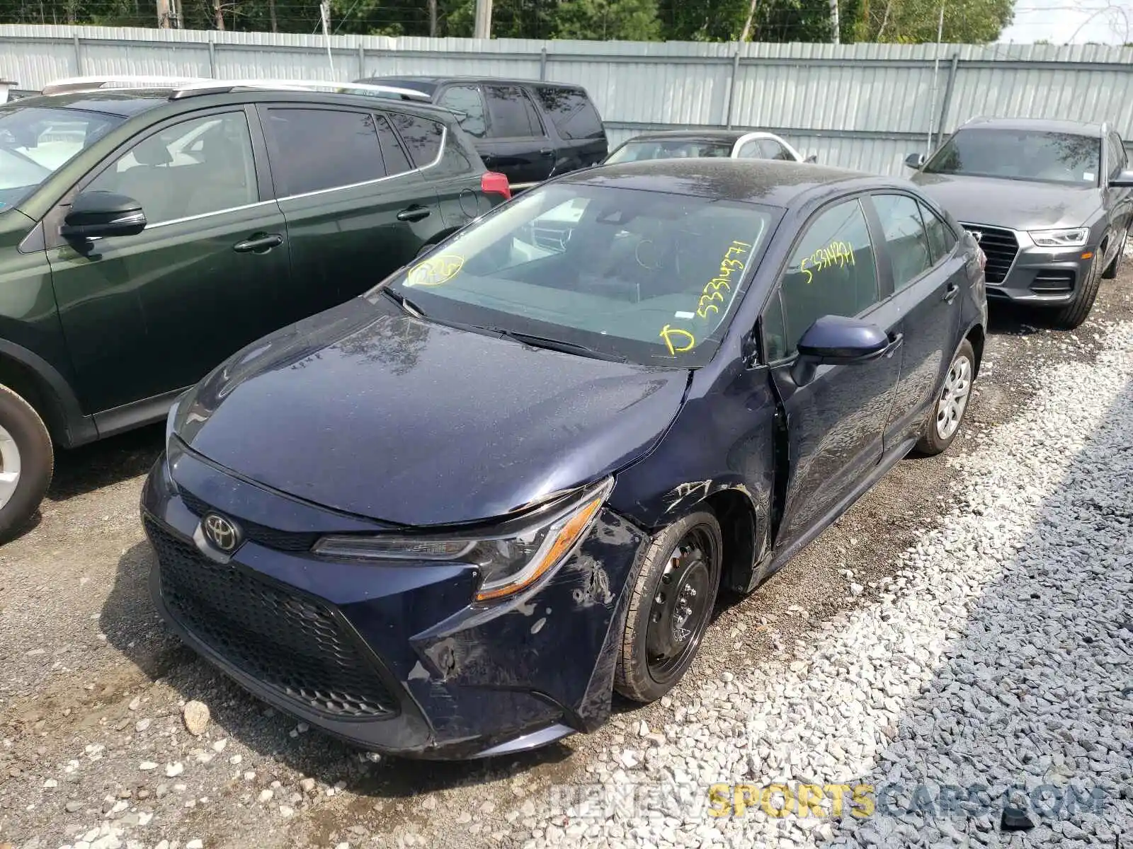 2 Photograph of a damaged car 5YFEPMAE2MP168124 TOYOTA COROLLA 2021