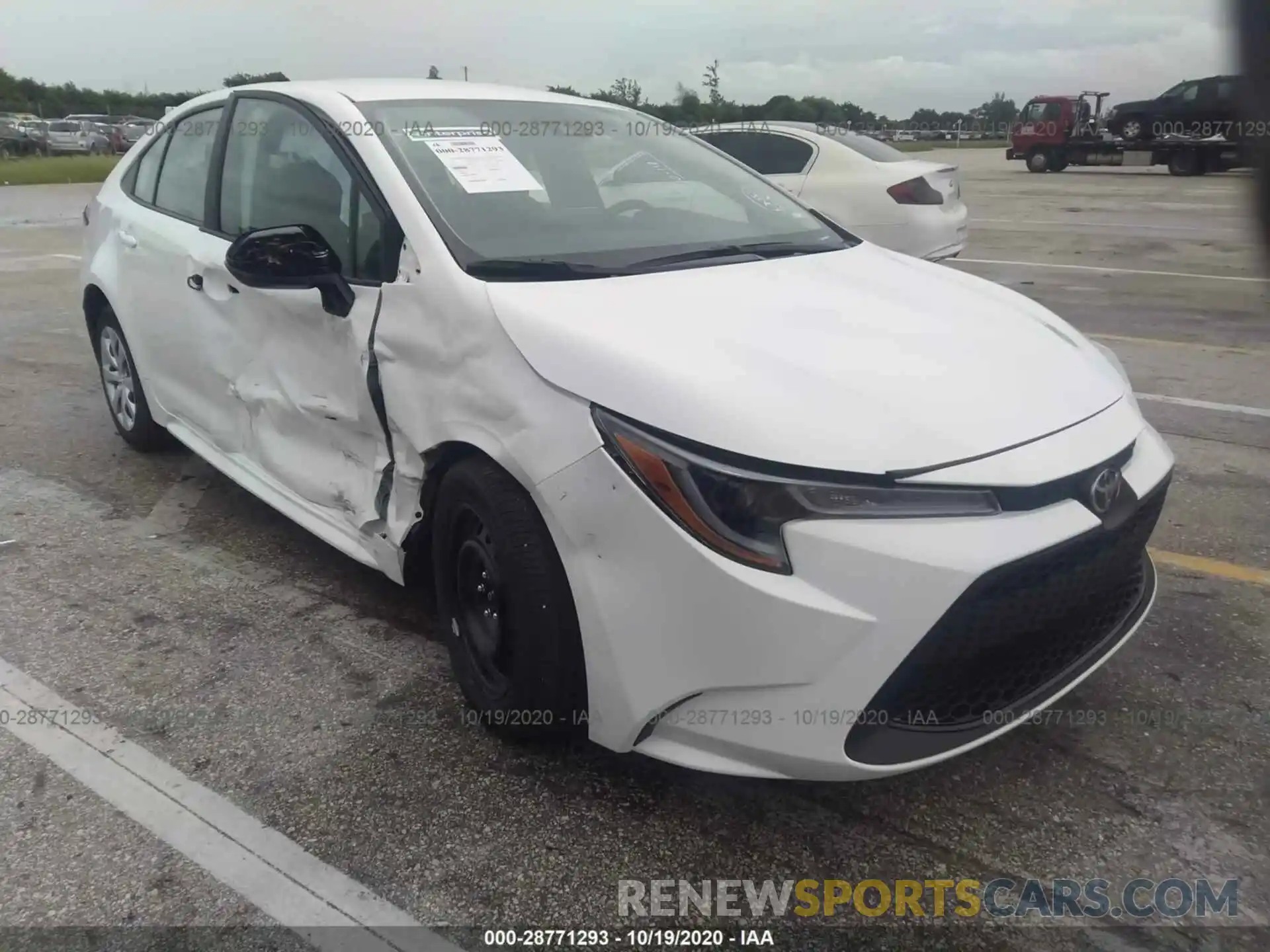 1 Photograph of a damaged car 5YFEPMAE2MP168494 TOYOTA COROLLA 2021