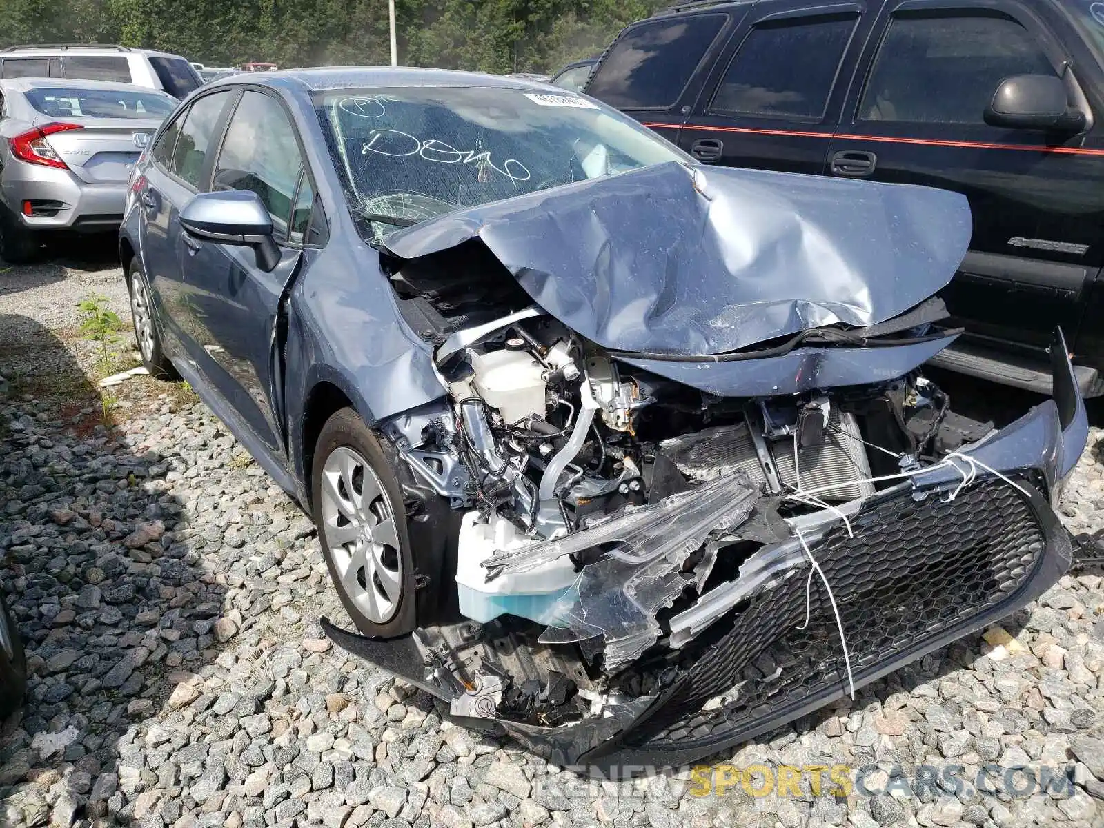 1 Photograph of a damaged car 5YFEPMAE2MP169337 TOYOTA COROLLA 2021