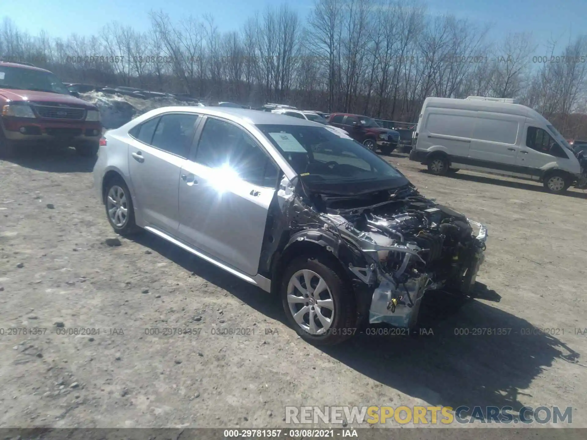 1 Photograph of a damaged car 5YFEPMAE2MP170052 TOYOTA COROLLA 2021