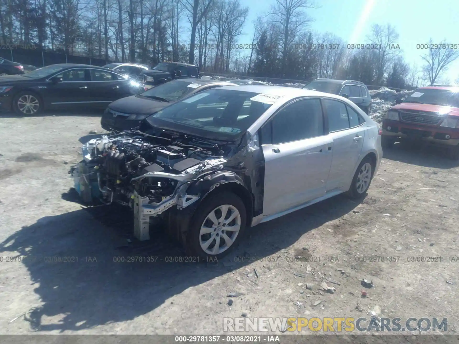 2 Photograph of a damaged car 5YFEPMAE2MP170052 TOYOTA COROLLA 2021