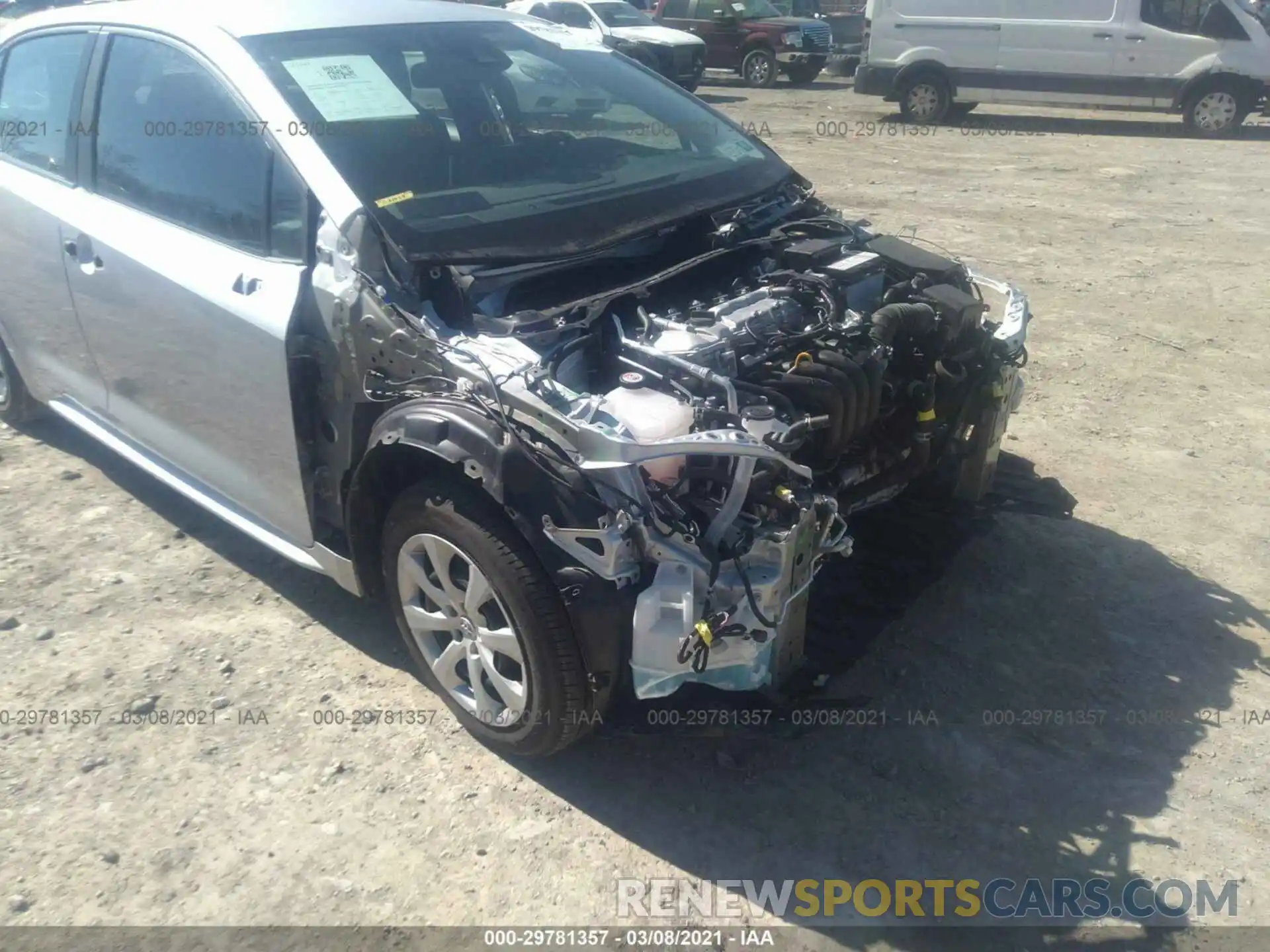 6 Photograph of a damaged car 5YFEPMAE2MP170052 TOYOTA COROLLA 2021