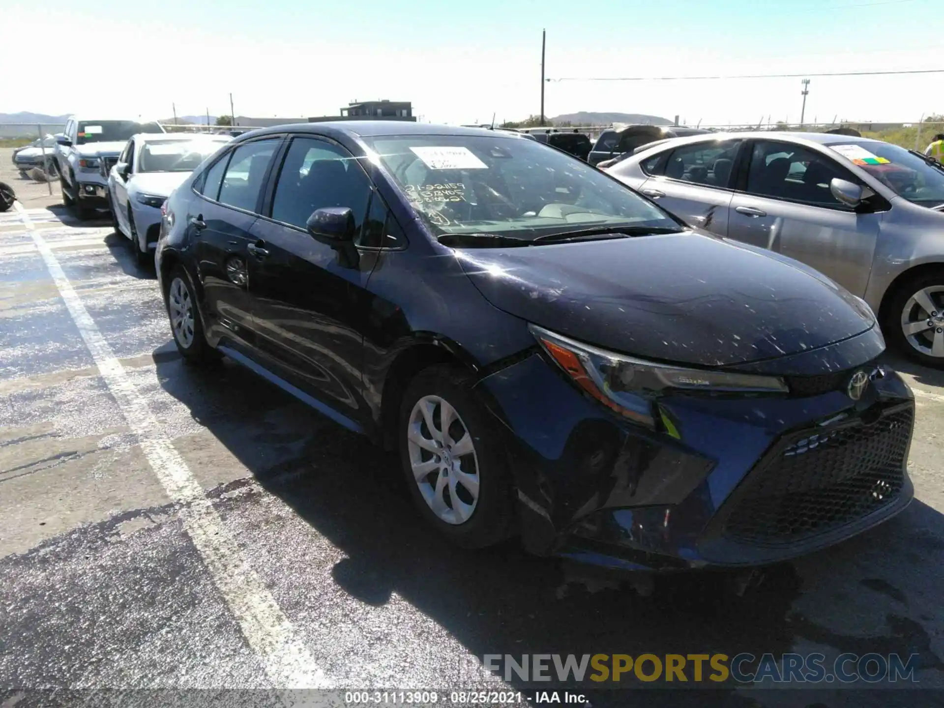 1 Photograph of a damaged car 5YFEPMAE2MP170620 TOYOTA COROLLA 2021