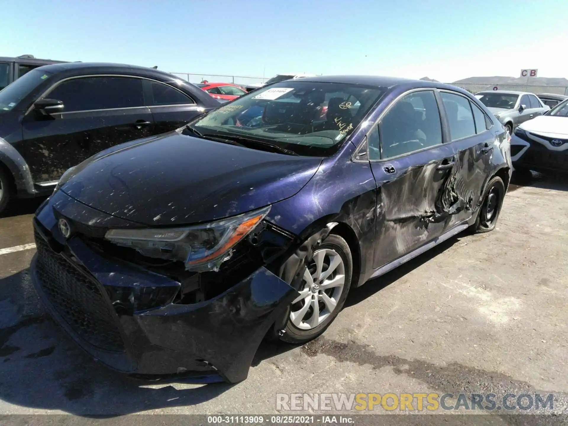 2 Photograph of a damaged car 5YFEPMAE2MP170620 TOYOTA COROLLA 2021