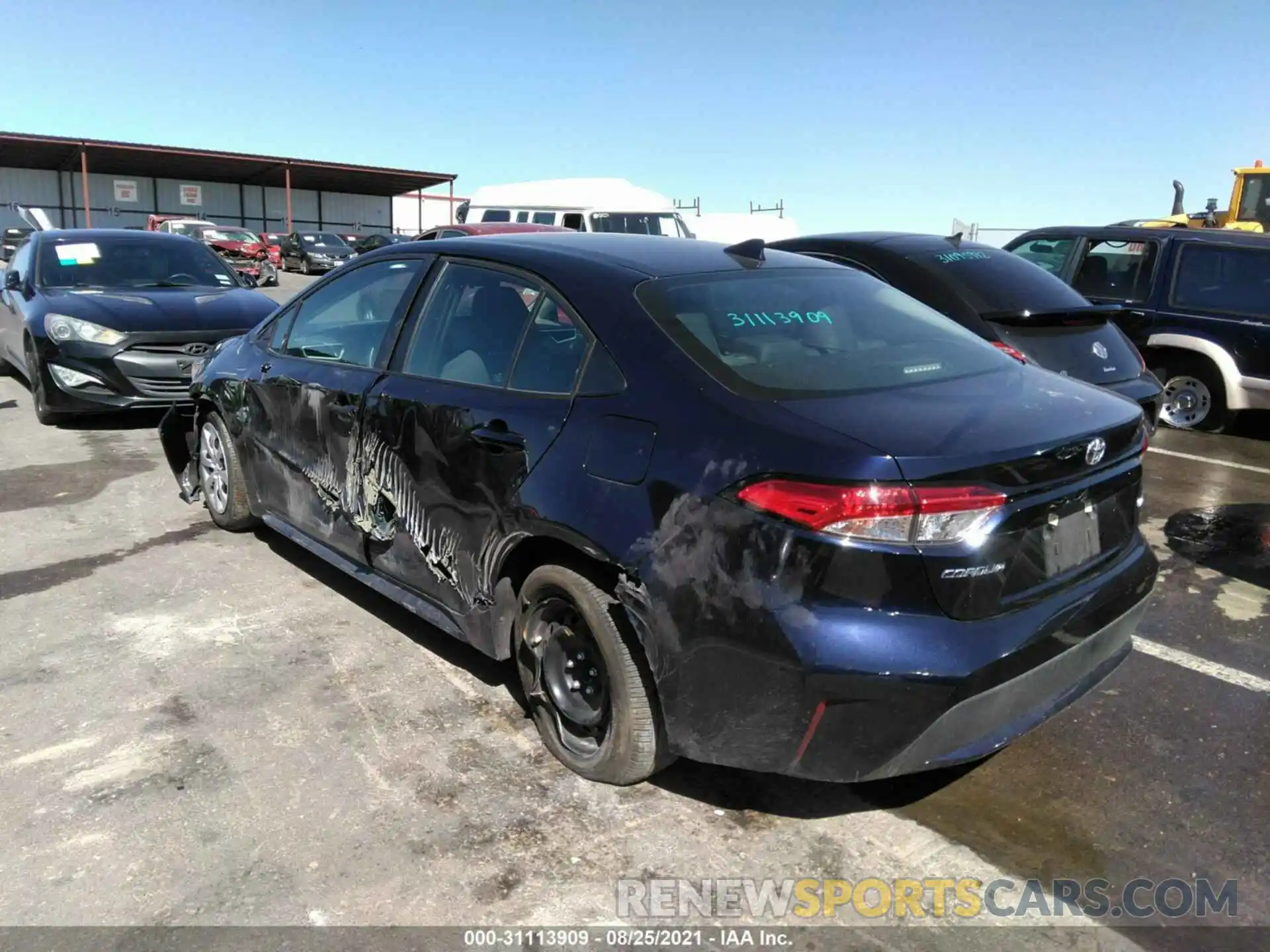 3 Photograph of a damaged car 5YFEPMAE2MP170620 TOYOTA COROLLA 2021