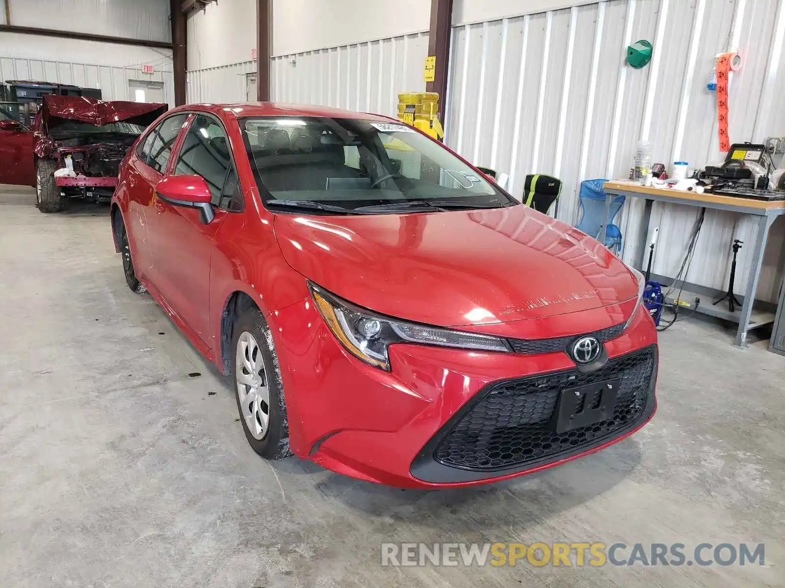 1 Photograph of a damaged car 5YFEPMAE2MP171444 TOYOTA COROLLA 2021