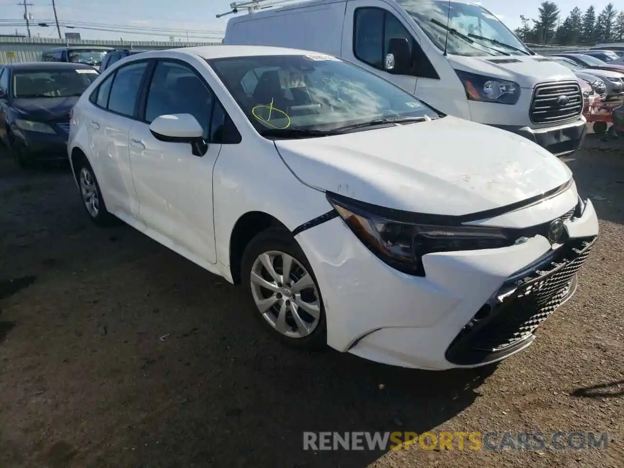 1 Photograph of a damaged car 5YFEPMAE2MP171847 TOYOTA COROLLA 2021