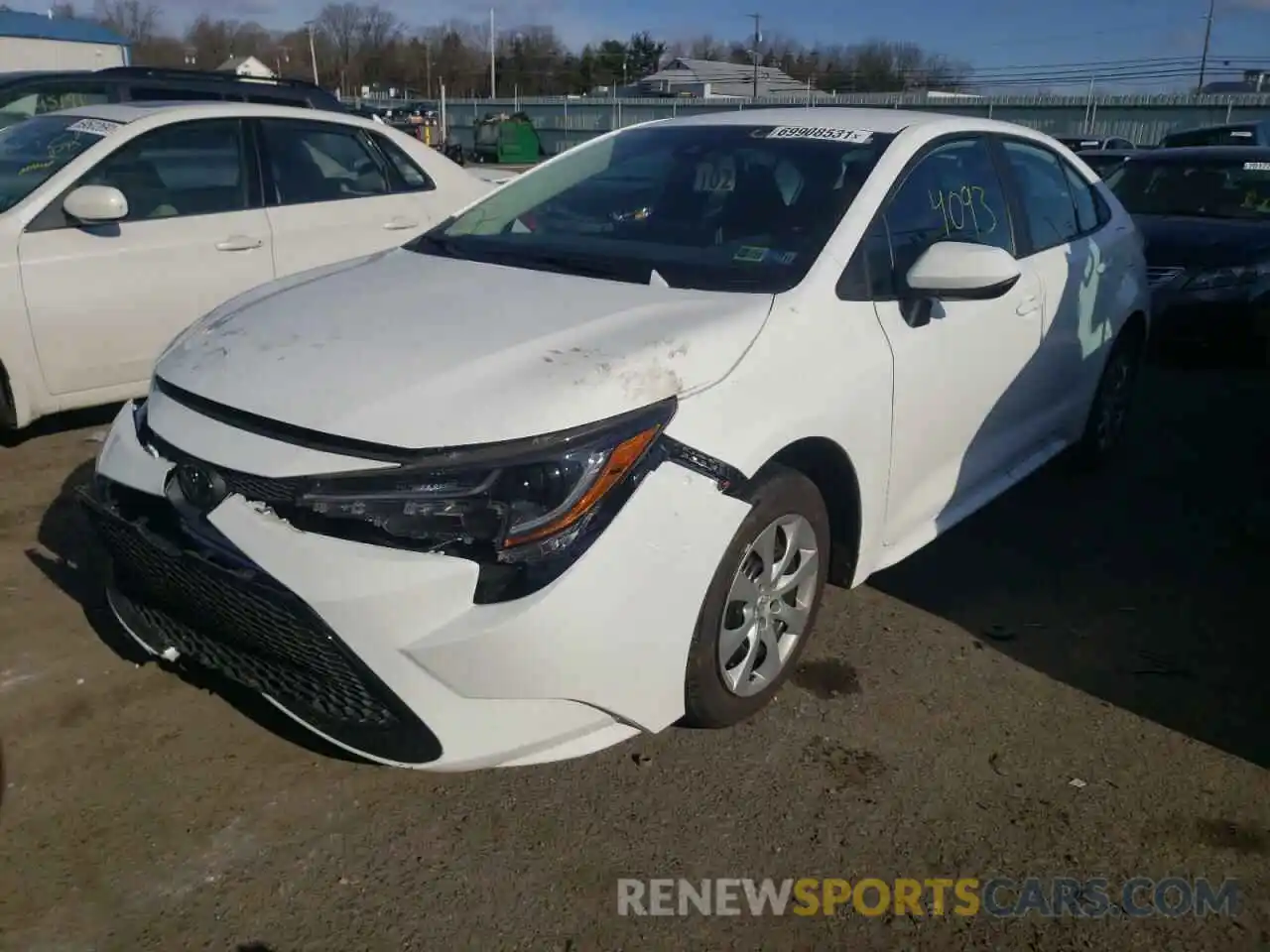 2 Photograph of a damaged car 5YFEPMAE2MP171847 TOYOTA COROLLA 2021