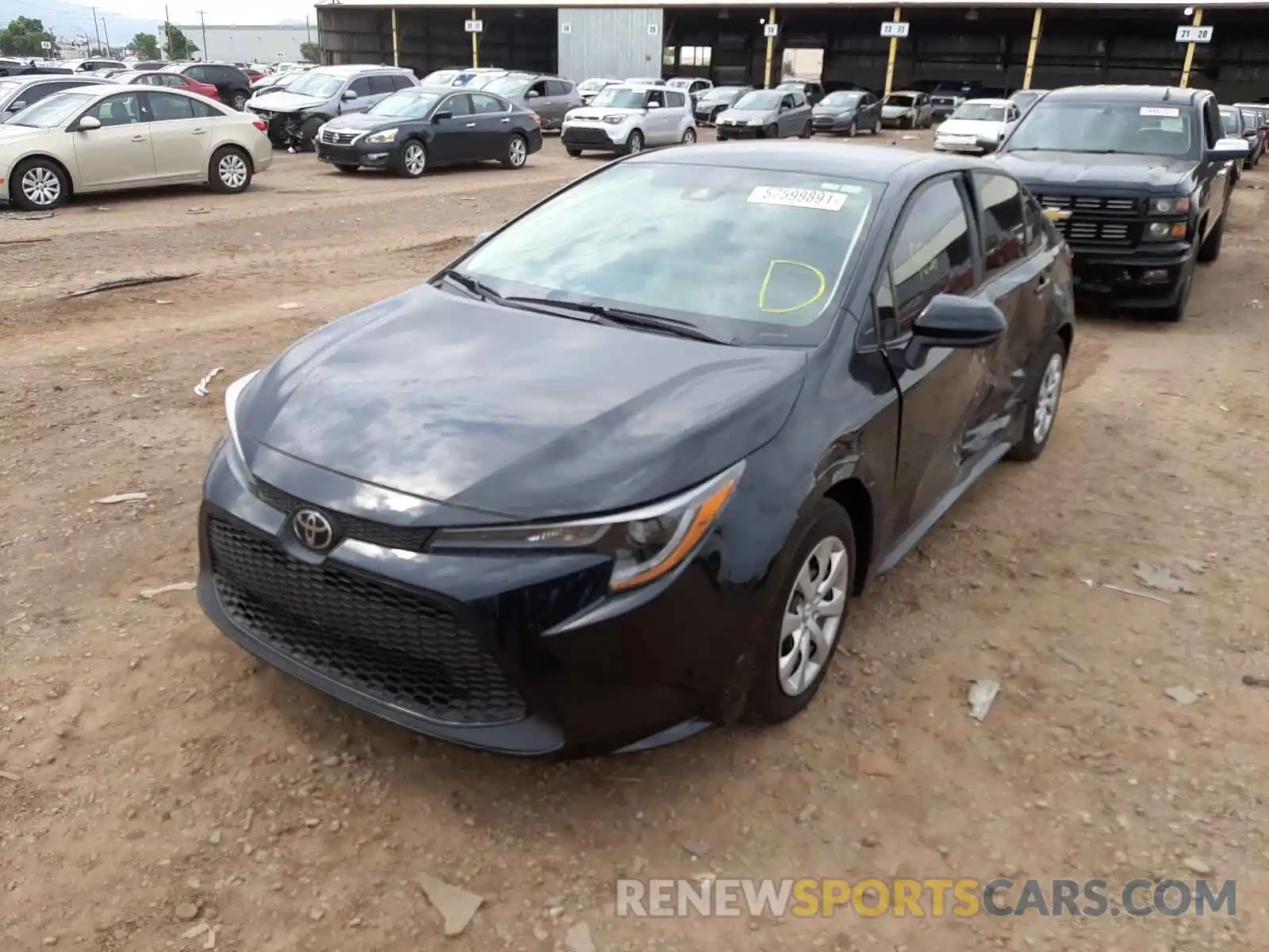 2 Photograph of a damaged car 5YFEPMAE2MP172870 TOYOTA COROLLA 2021