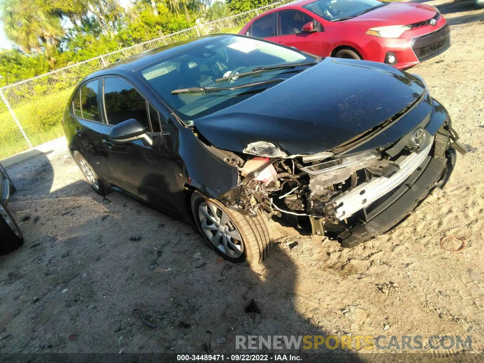 1 Photograph of a damaged car 5YFEPMAE2MP173159 TOYOTA COROLLA 2021