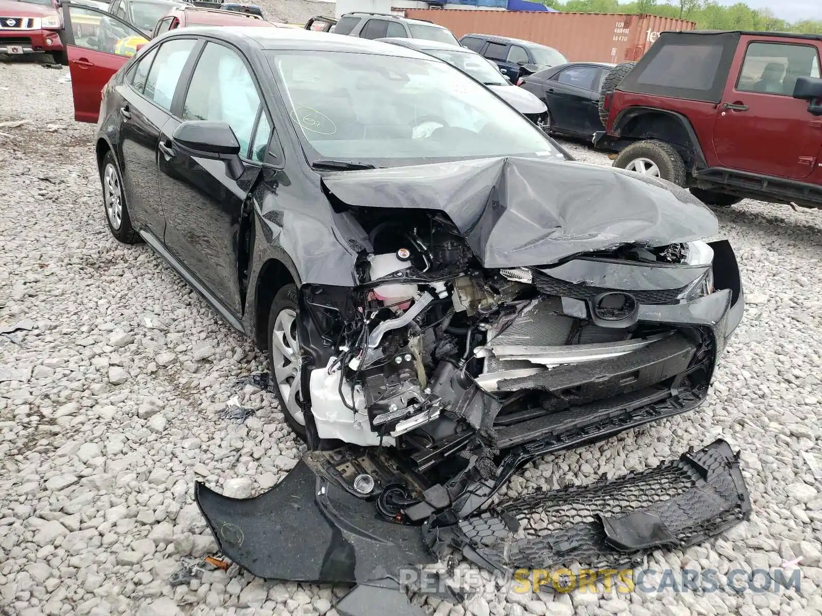 1 Photograph of a damaged car 5YFEPMAE2MP173856 TOYOTA COROLLA 2021