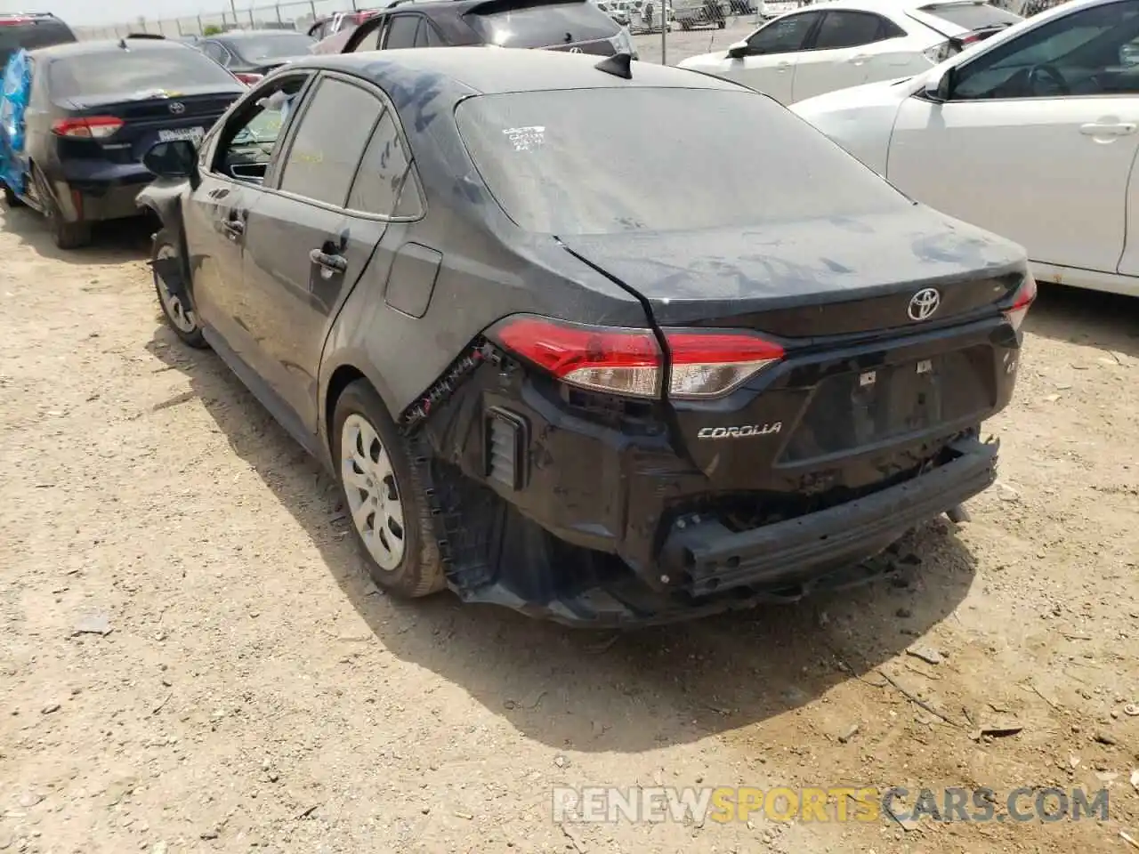 3 Photograph of a damaged car 5YFEPMAE2MP175848 TOYOTA COROLLA 2021