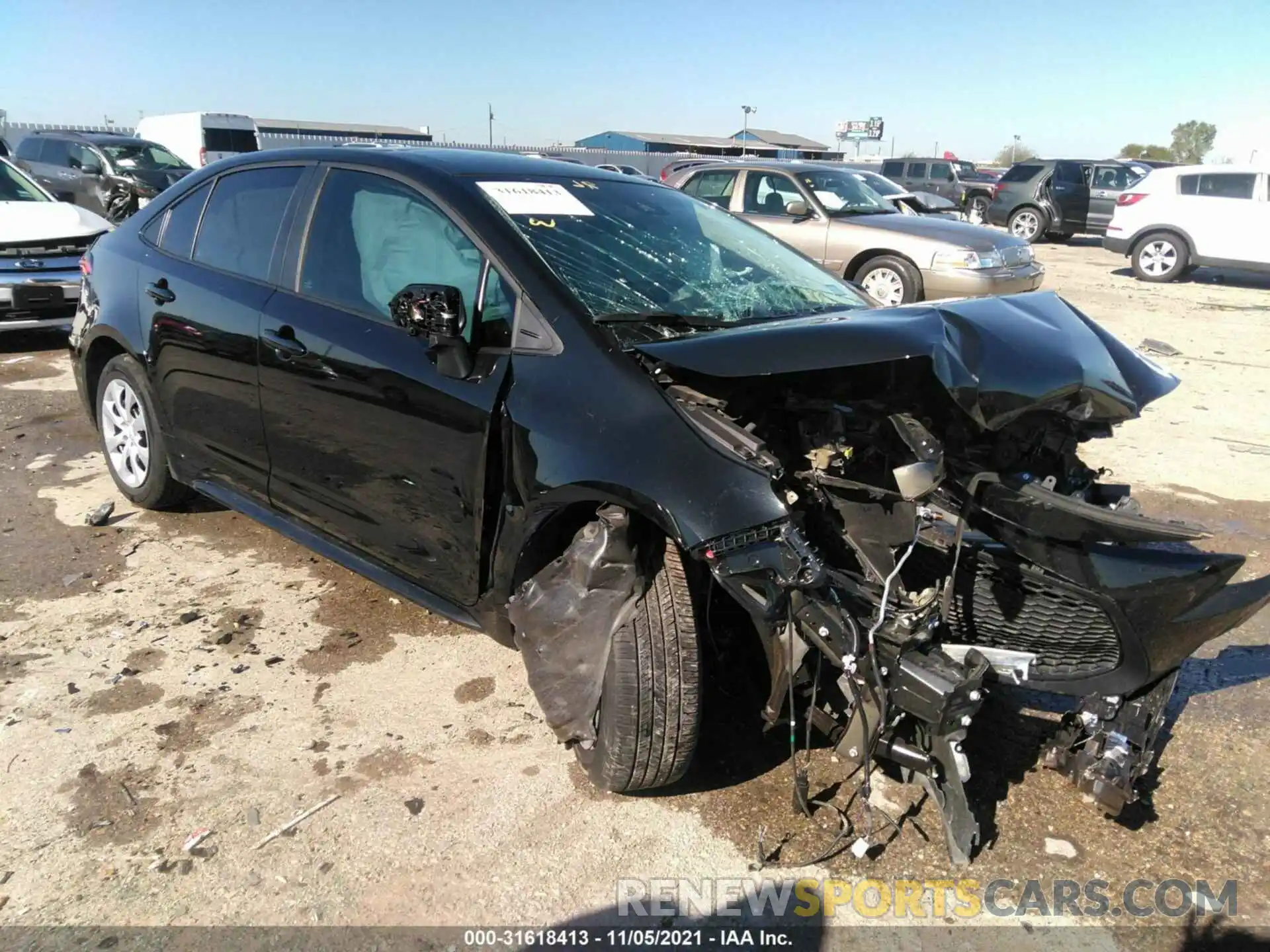 1 Photograph of a damaged car 5YFEPMAE2MP176305 TOYOTA COROLLA 2021