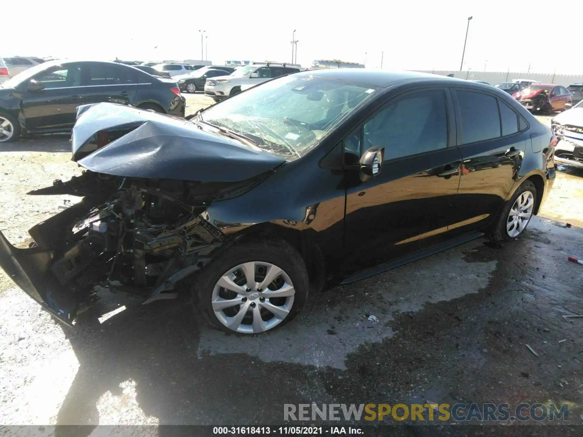 2 Photograph of a damaged car 5YFEPMAE2MP176305 TOYOTA COROLLA 2021